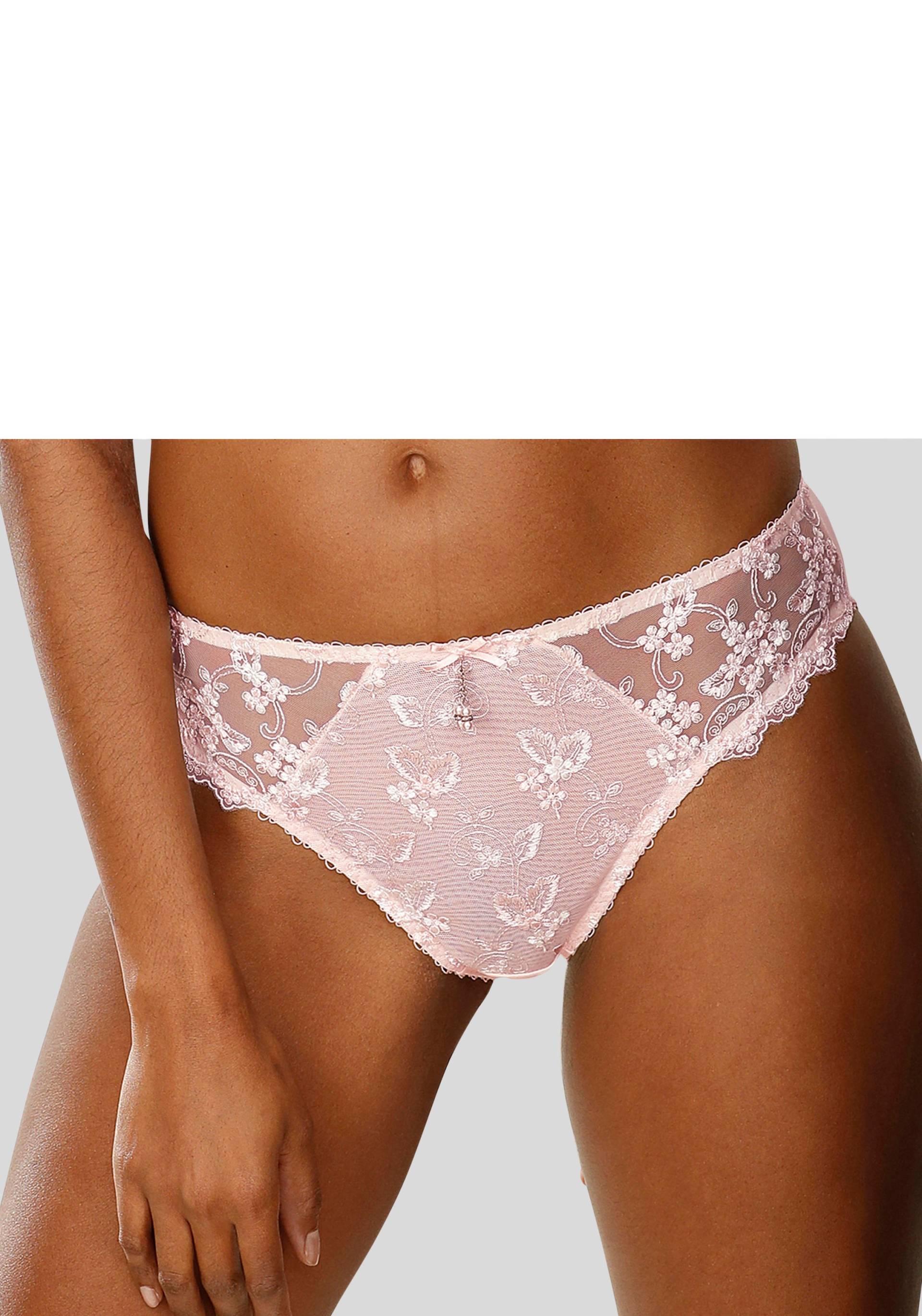 LASCANA Slip, Dessous mit schöner Blümchen-Stickereispitze von Lascana