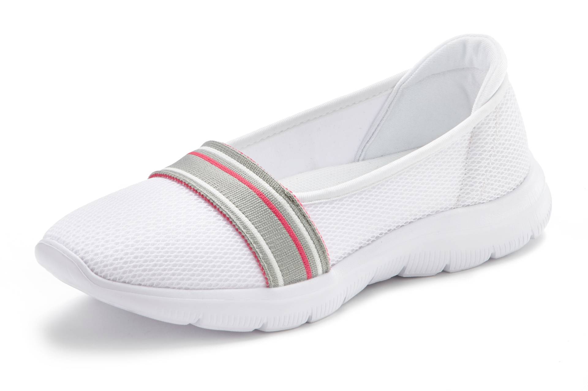 LASCANA Slipper, "Slip On" federleichter Sneaker, Halbschuh aus Mesh Material VEGAN von Lascana