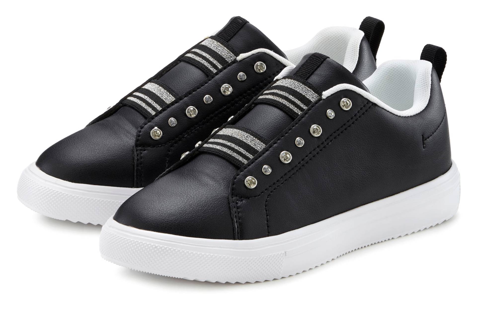 LASCANA Sneaker, Slip-On-Sneaker, Freizeitschuh, Halbschuh superleicht VEGAN von Lascana