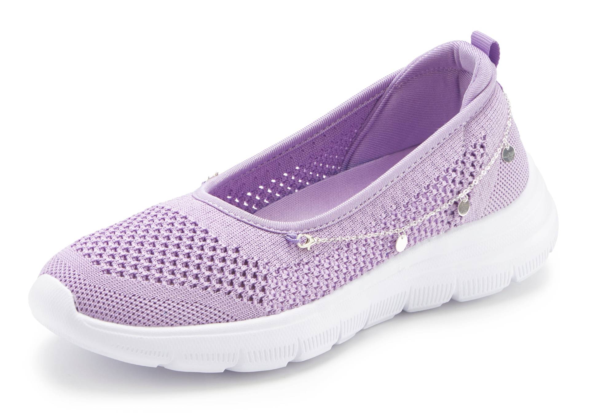 LASCANA Sneaker »Slip-On-Sneaker«, mit Ketten-Element, Slipper, Ballerina, Halbschuhe VEGAN von Lascana