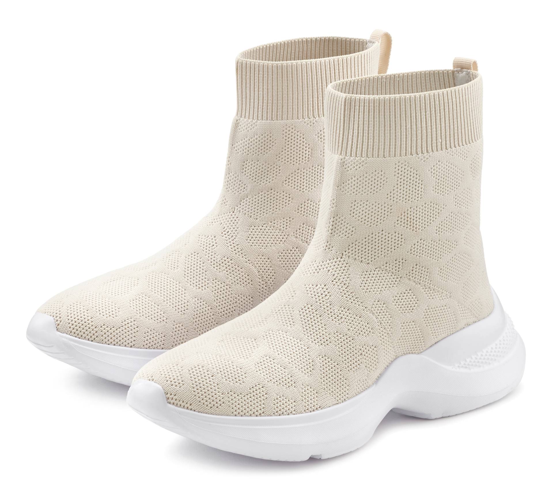 LASCANA Sneaker »Sock Boot,«, elastisches Material, Slipper, Boot, Freizeitschuhe, High Top VEGAN LASCANA Sneaker »Sock Boot,«, elastisches Material, Slipper, Boot, Freizeitschuhe, High Top VEGAN von Lascana