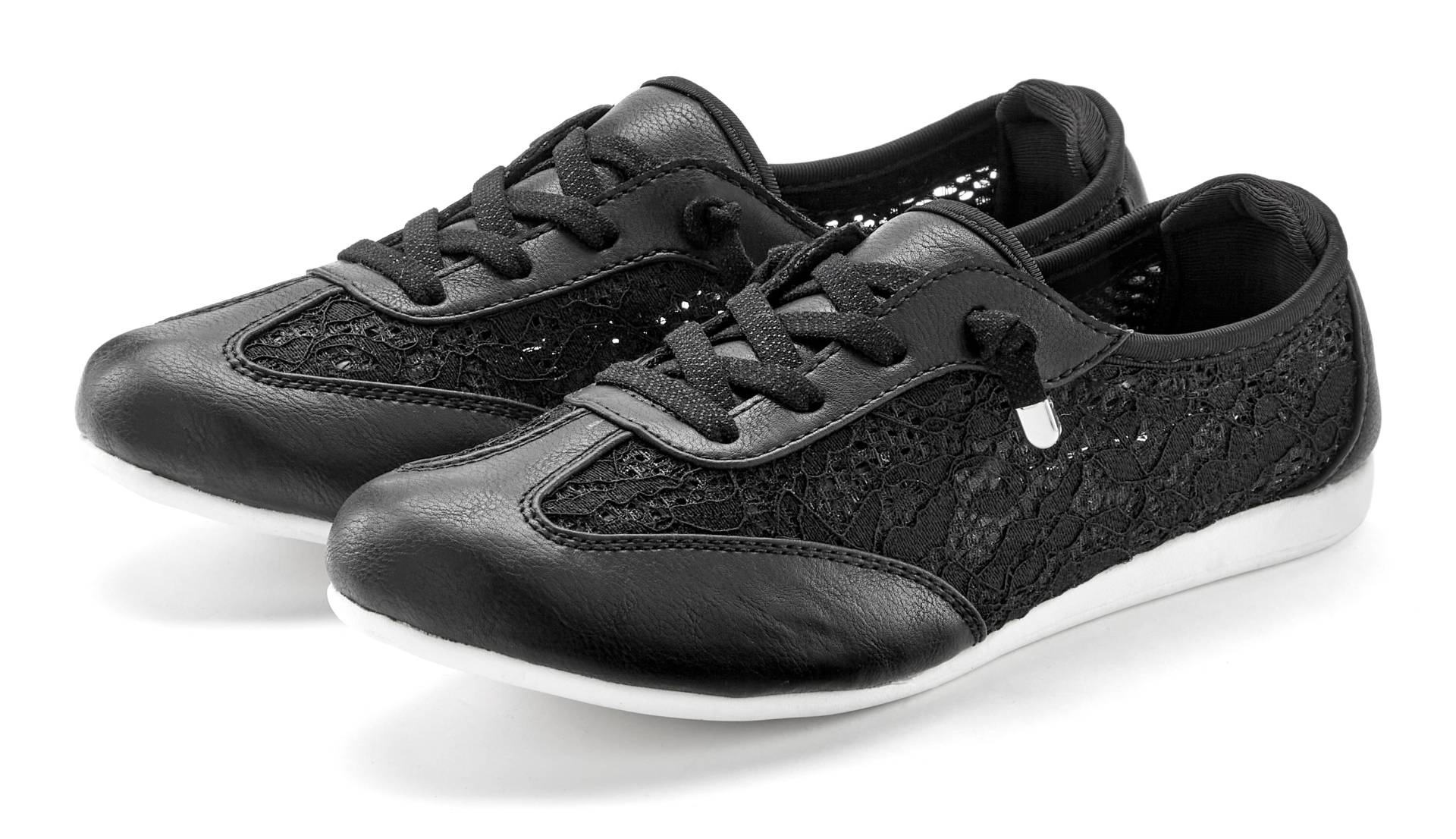 LASCANA Sneaker »Slip In Sneaker, Freizeitschuh, Halbschuh«, mit modischen Spitzendetails VEGAN LASCANA Sneaker »Slip In Sneaker, Freizeitschuh, Halbschuh«, mit modischen Spitzendetails VEGAN von Lascana