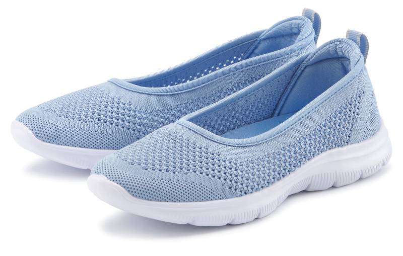 LASCANA Sneaker Ballerinas, ultraleichter Slipper, Slip-On-Sneaker, Freizeitschuh VEGAN von Lascana