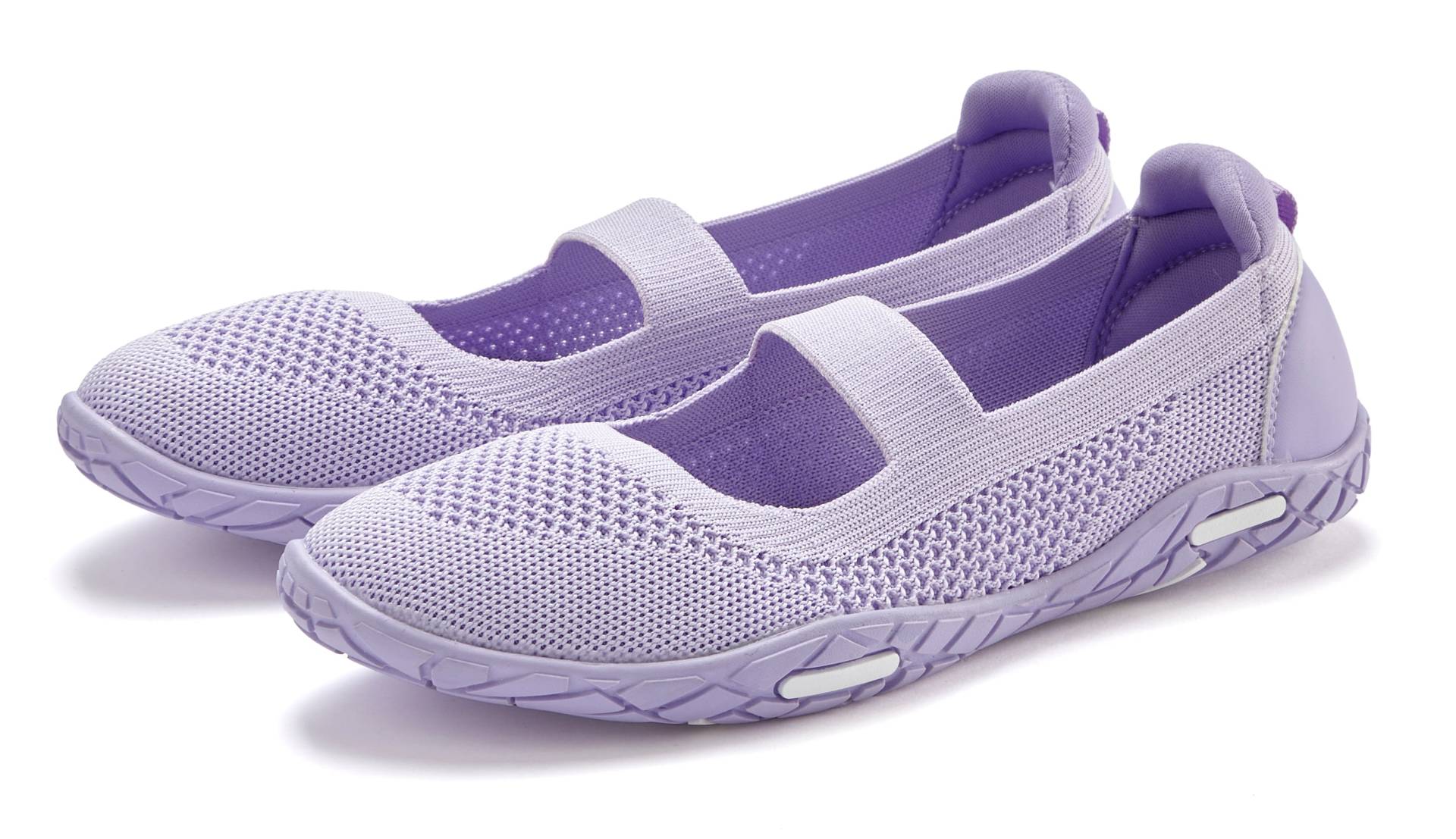 LASCANA Sneaker Ballerinas »Riemchenballerina«, Freizeitschuh, Slipper, Halbschuh superleicht, flexible Sohle VEGAN von Lascana