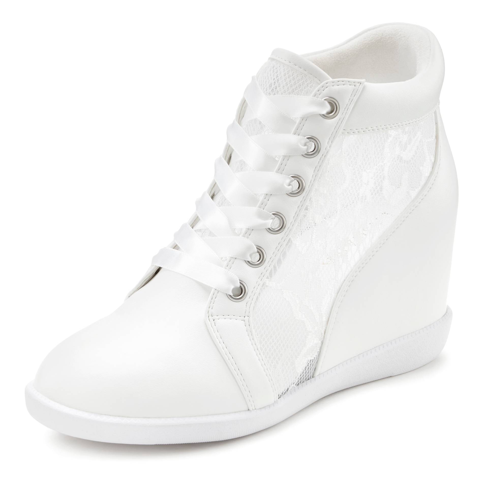 LASCANA Sneaker, Freizeitschuh, Halbschuh mit innenliegendem Keilabsatz, Spitzendetails LASCANA Sneaker, Freizeitschuh, Halbschuh mit innenliegendem Keilabsatz, Spitzendetails von Lascana