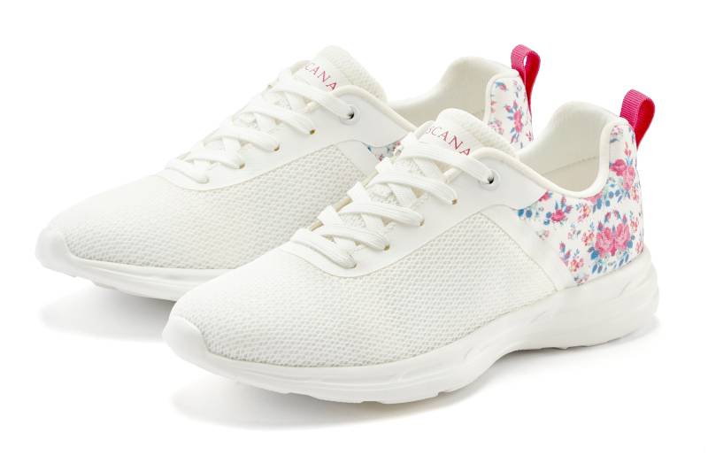 LASCANA Sneaker, Freizeitschuh, Halbschuh mit Blumen-Print VEGAN von Lascana