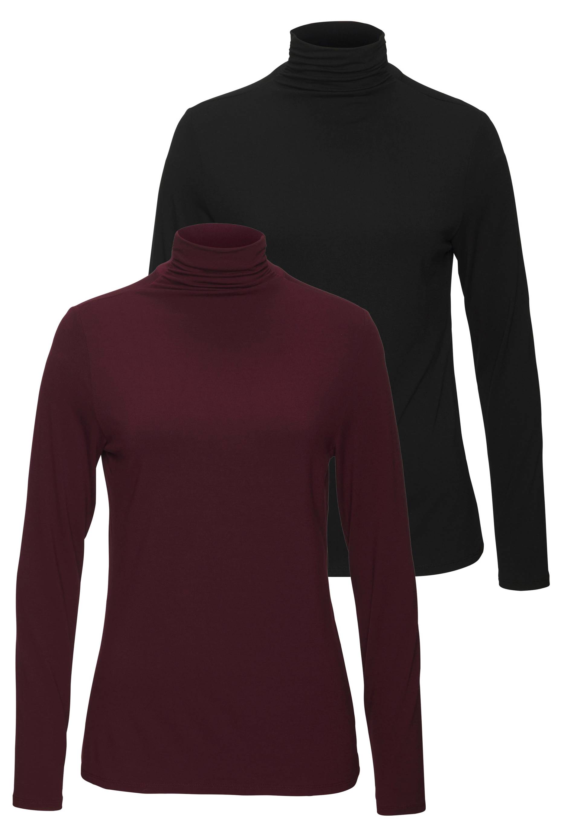 LASCANA Stehkragenshirt »aus weichem Viskose-Stretch« LASCANA Stehkragenshirt »aus weichem Viskose-Stretch« von Lascana