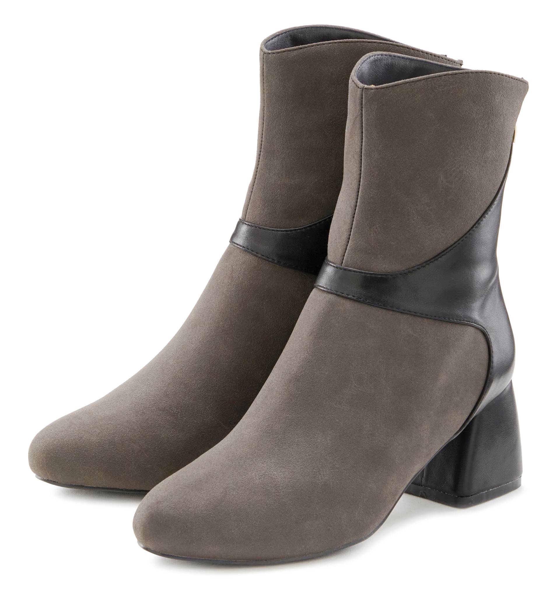 LASCANA Stiefelette, in Velourleder-Optik, Stiefel, Boots LASCANA Stiefelette, in Velourleder-Optik, Stiefel, Boots von Lascana