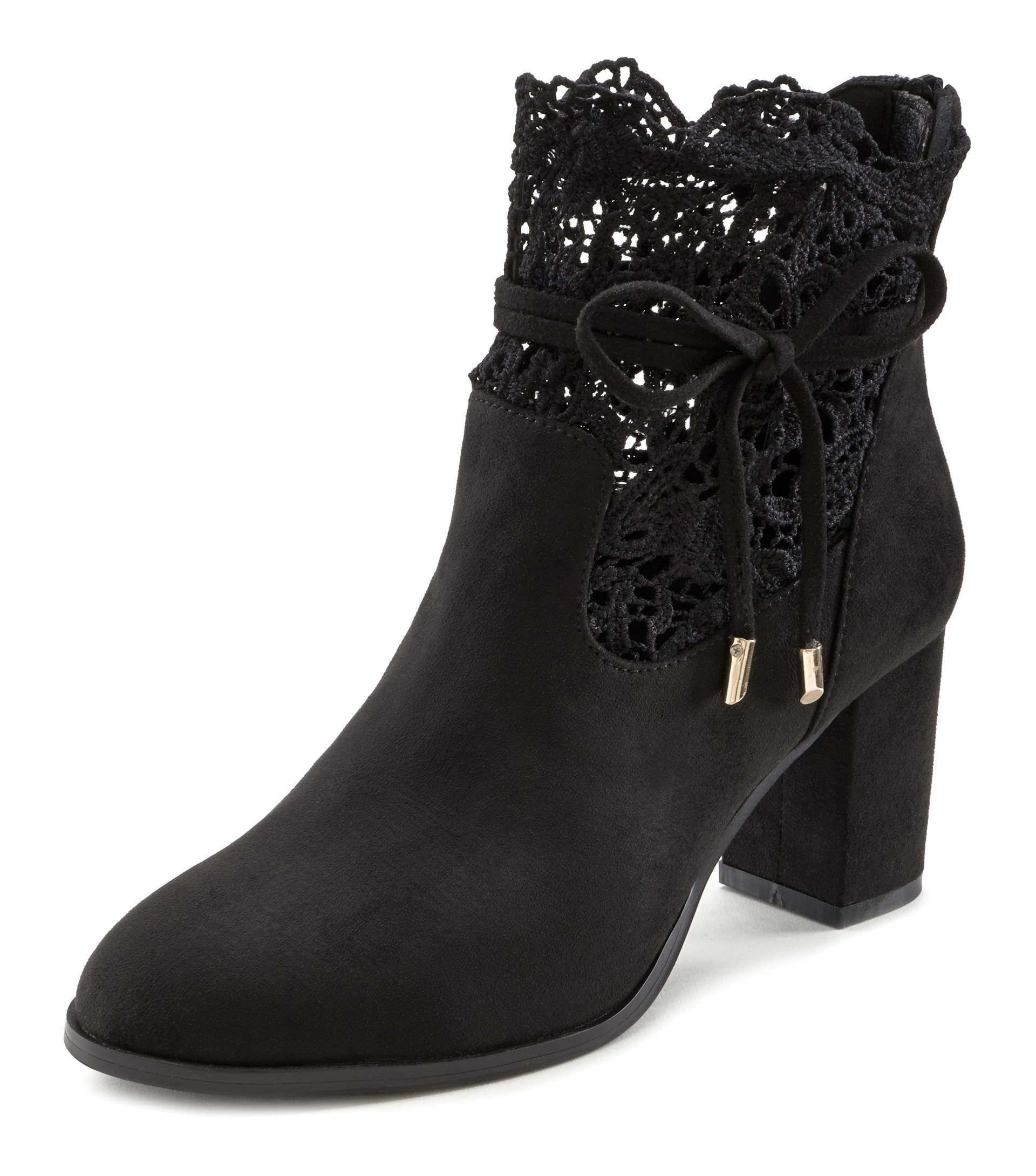 LASCANA High-Heel-Stiefelette, mit modischer Spitze und bequemen Blockabsatz, Ankle Boot, Stiefel LASCANA High-Heel-Stiefelette, mit modischer Spitze und bequemen Blockabsatz, Ankle Boot, Stiefel von Lascana