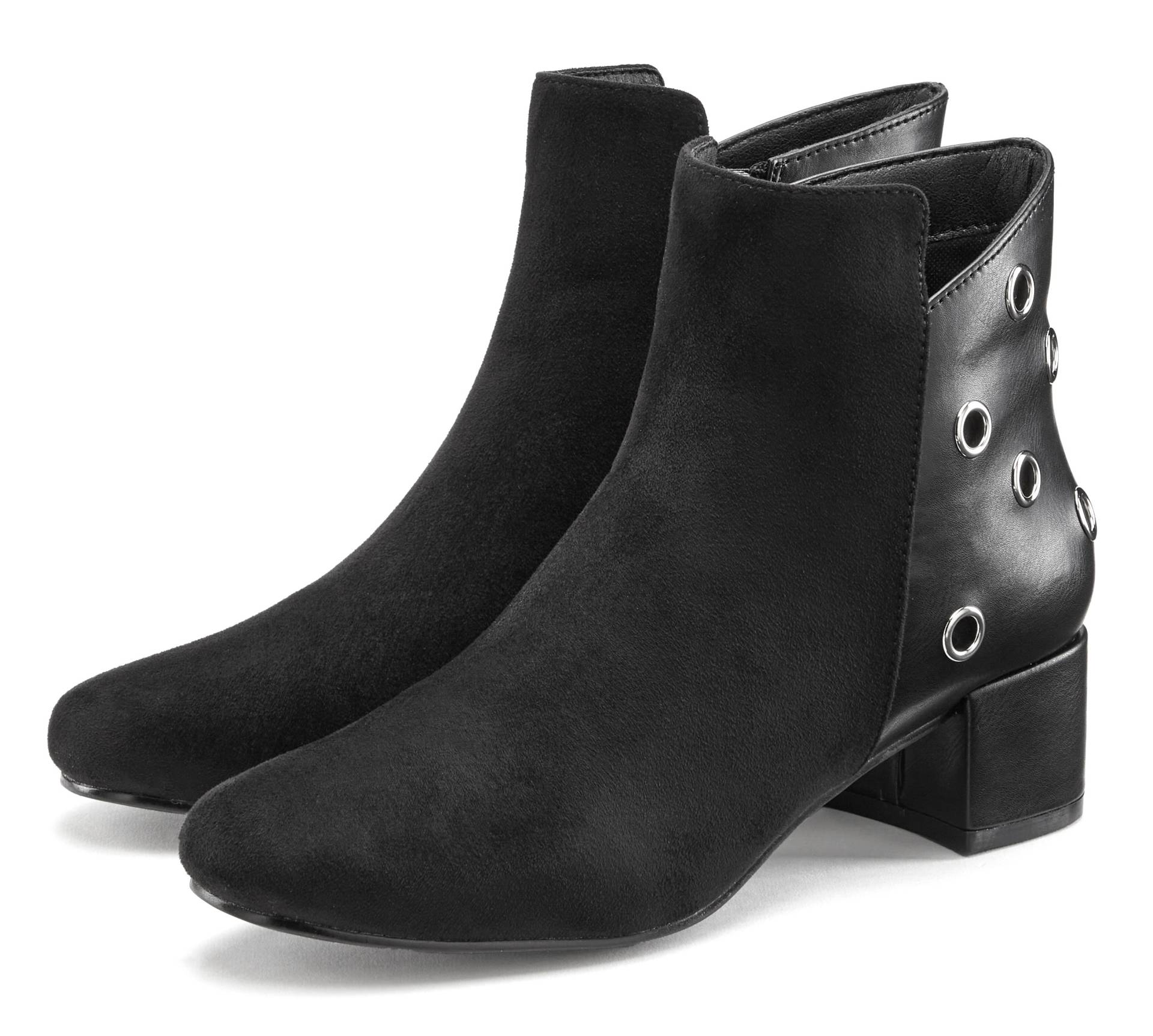 LASCANA Stiefelette, mit komfortablem Blockabsatz, Stiefel, Boots VEGAN von Lascana