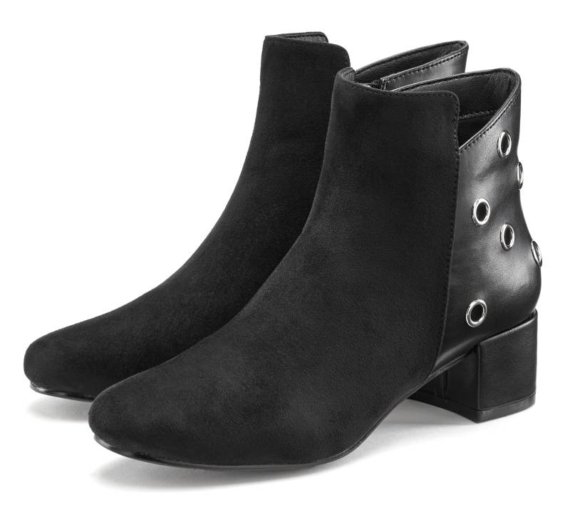 LASCANA Stiefelette, mit komfortablem Blockabsatz, Stiefel, Boots VEGAN von Lascana