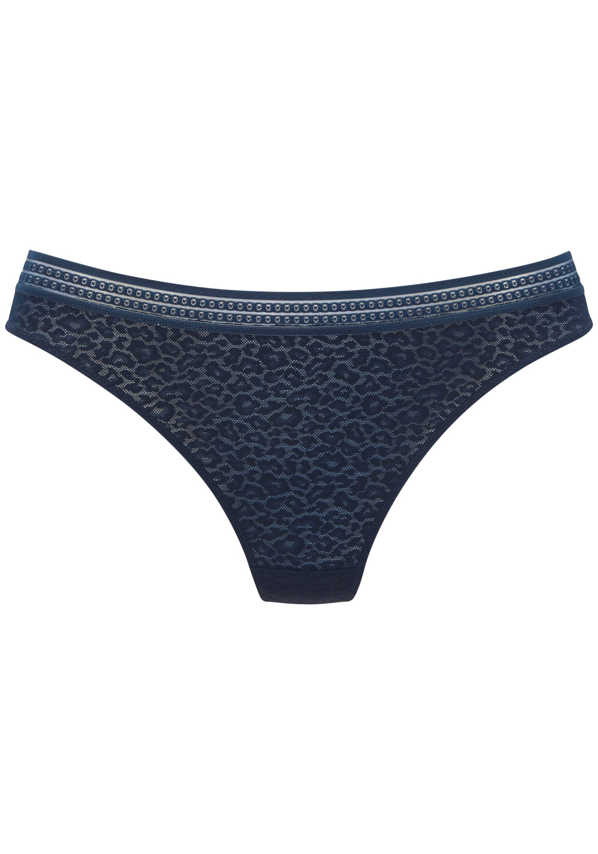 LASCANA String, aus Spitze in Leo-Optik mit modischem Bund, sexy Dessous LASCANA String, aus Spitze in Leo-Optik mit modischem Bund, sexy Dessous von Lascana