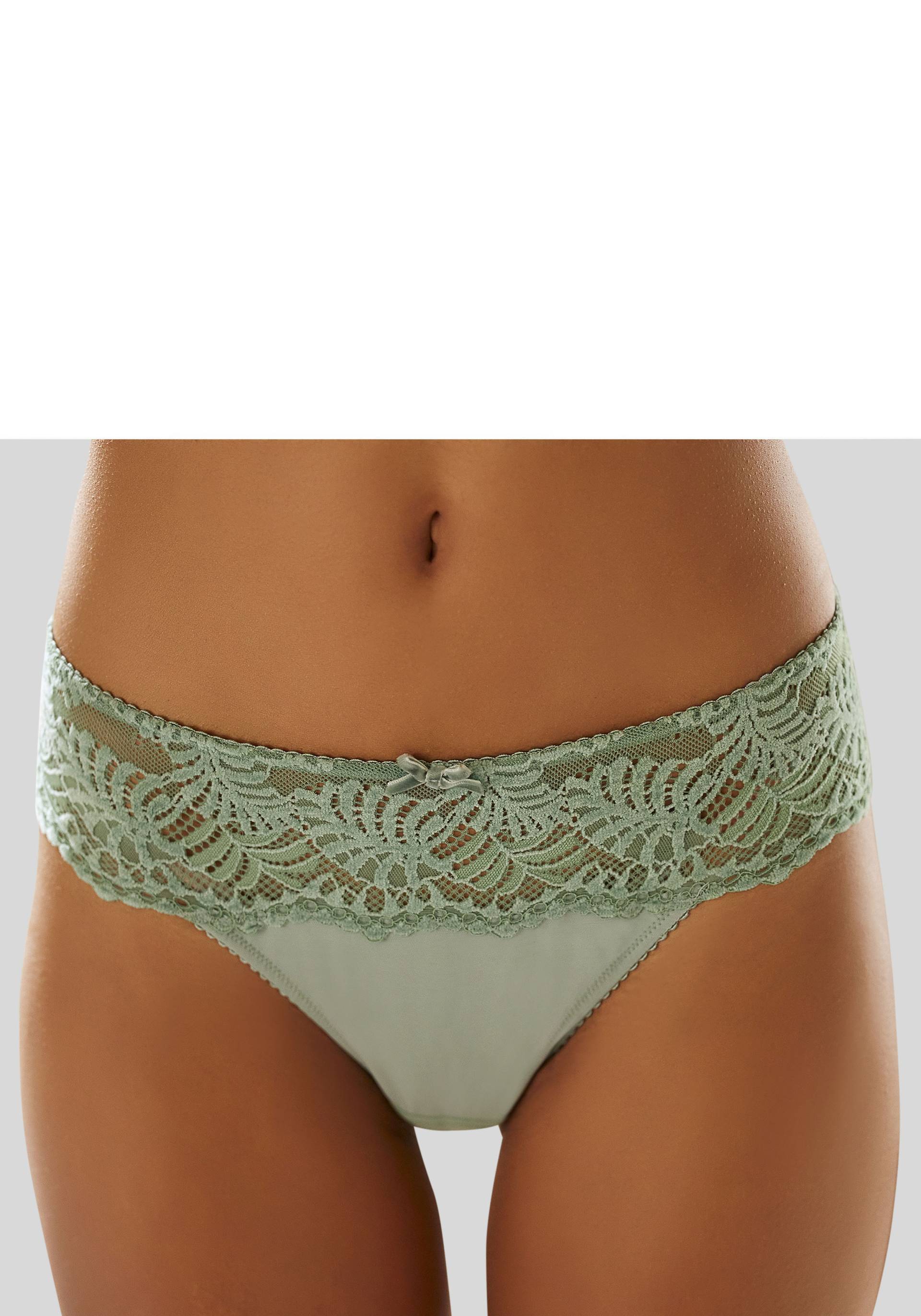 LASCANA String, mit Bund aus dezent transparenter Spitze LASCANA String, mit Bund aus dezent transparenter Spitze von Lascana