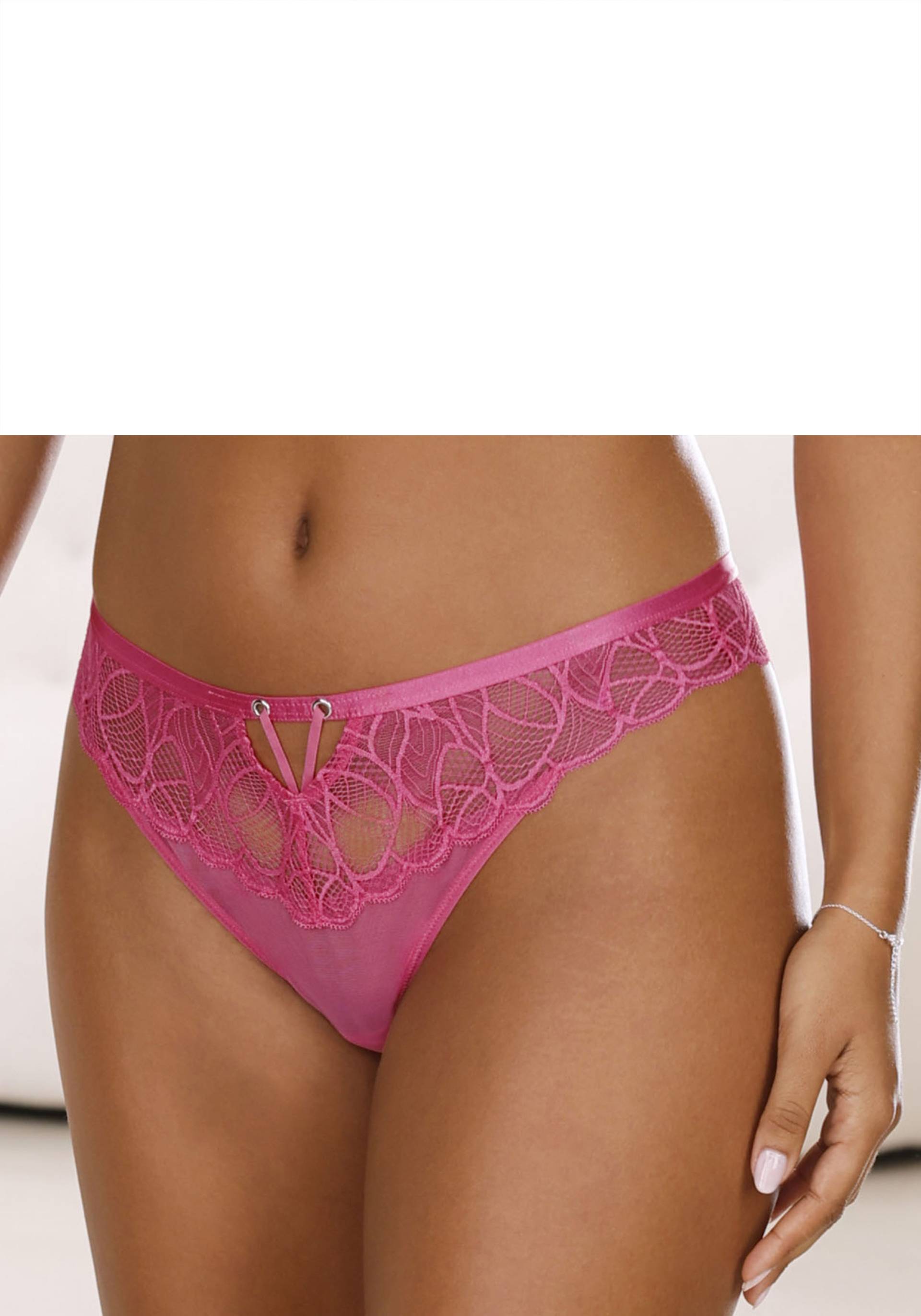 LASCANA String »Alicia«, mit schönem Bund aus feiner Spitze LASCANA String »Alicia«, mit schönem Bund aus feiner Spitze von Lascana
