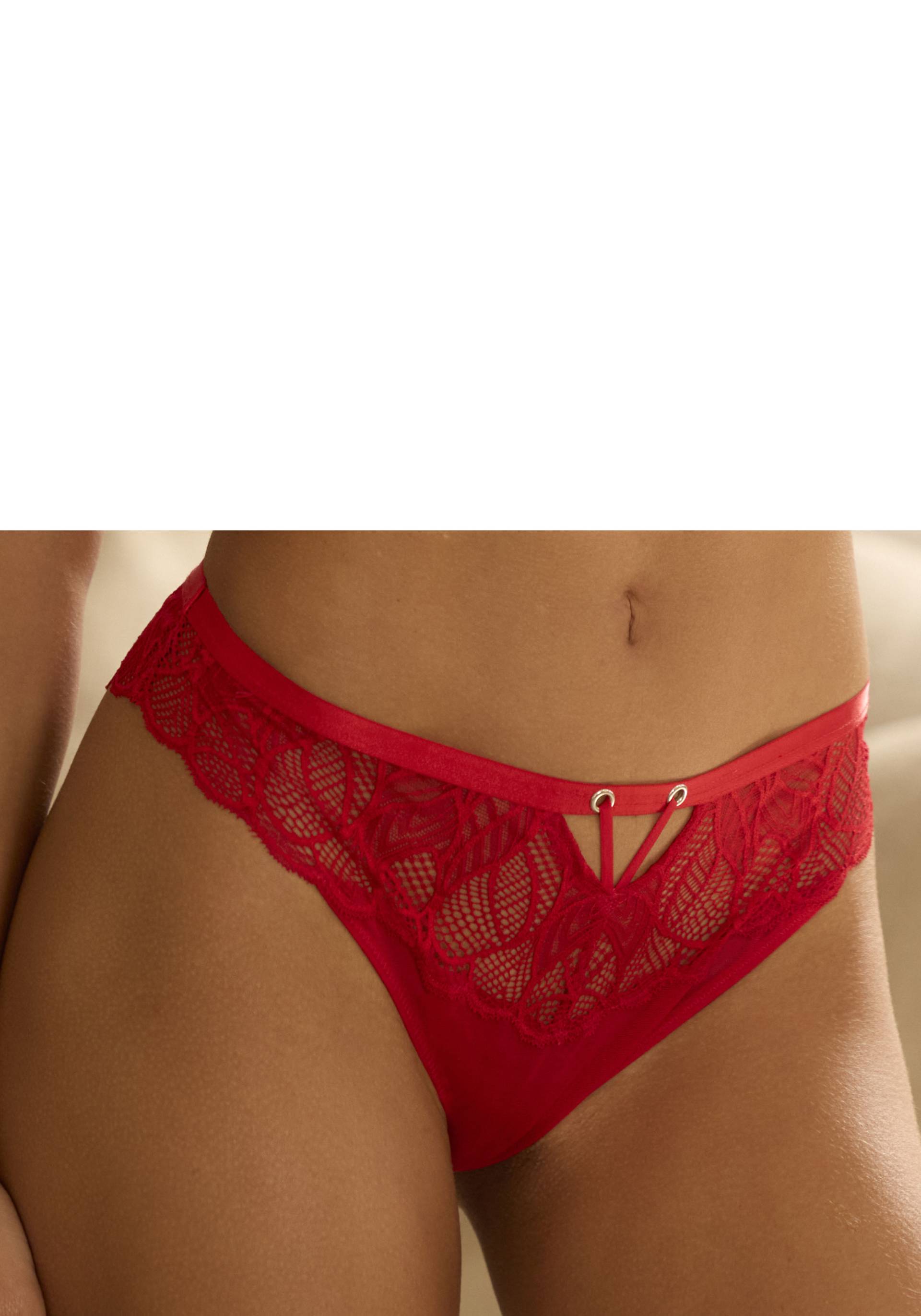 LASCANA String »Alicia«, mit schönem Bund aus feiner Spitze LASCANA String »Alicia«, mit schönem Bund aus feiner Spitze von Lascana