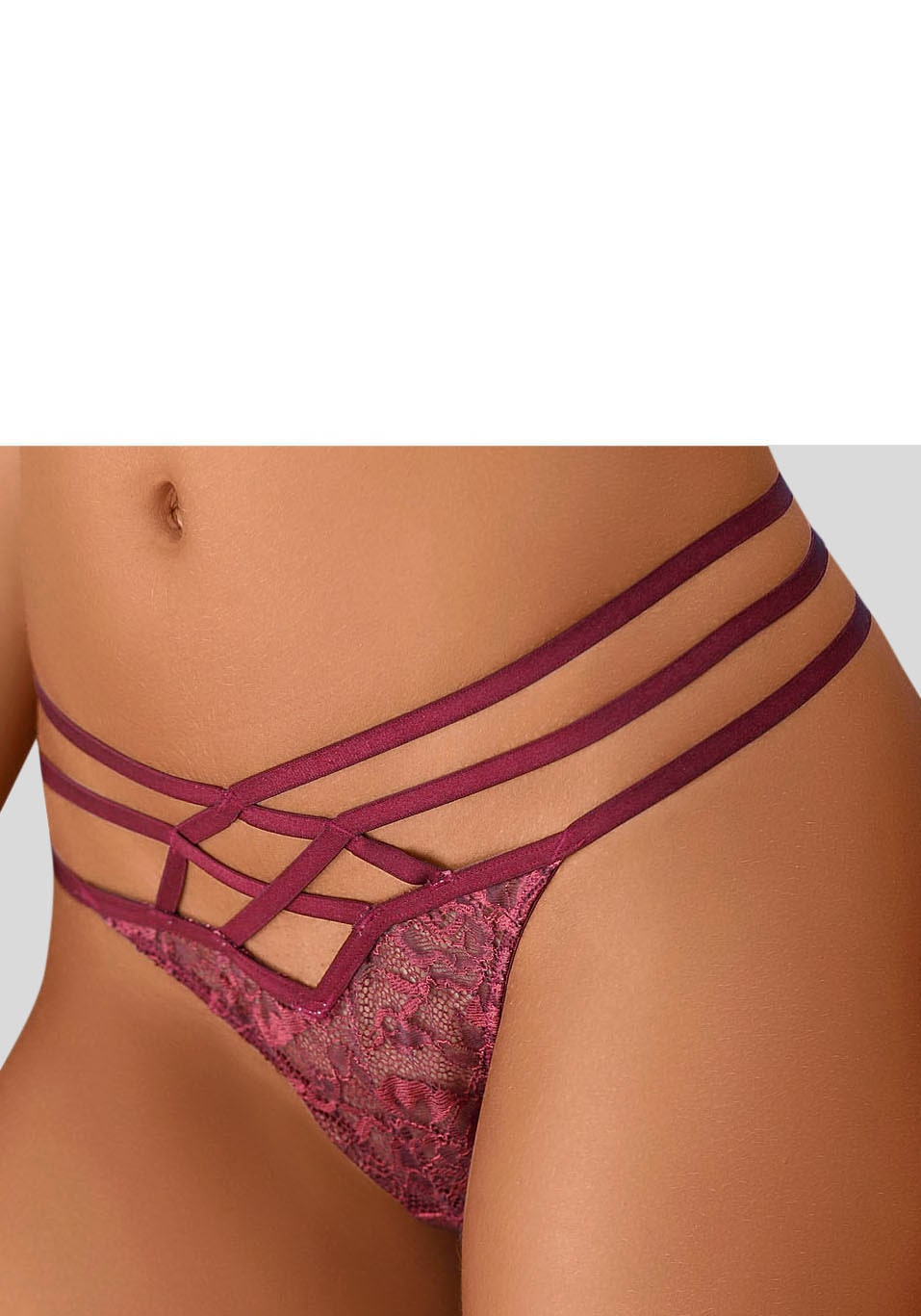 LASCANA String, mit dekorativer Bänderoptik LASCANA String, mit dekorativer Bänderoptik von Lascana