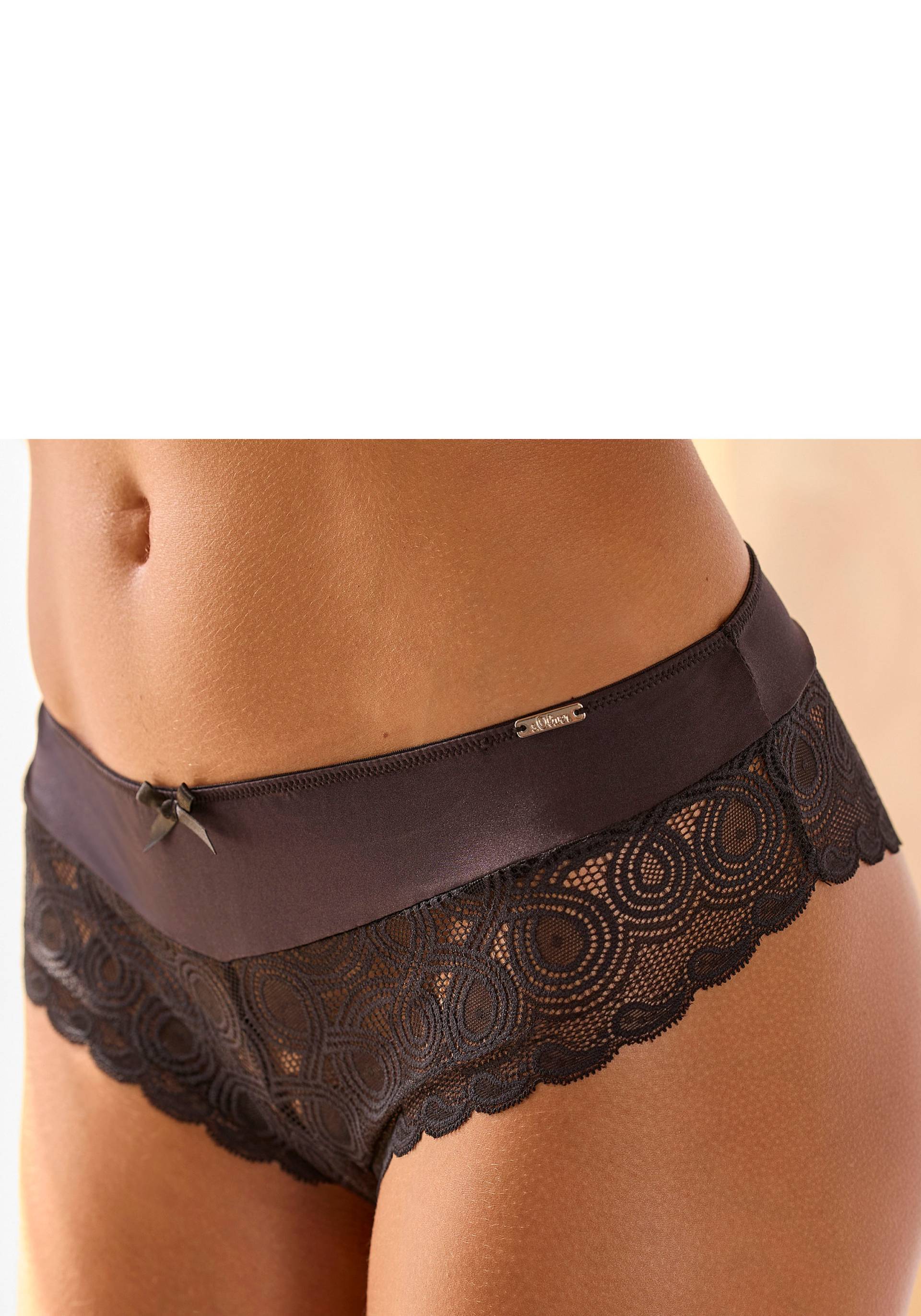 LASCANA Stringpanty, mit extravaganter Spitze und Zierschleife von Lascana