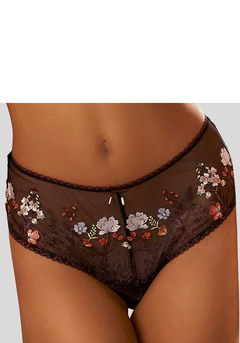 LASCANA Stringpanty »Maria«, mit bunten Blumen aus Stickereispitze von Lascana