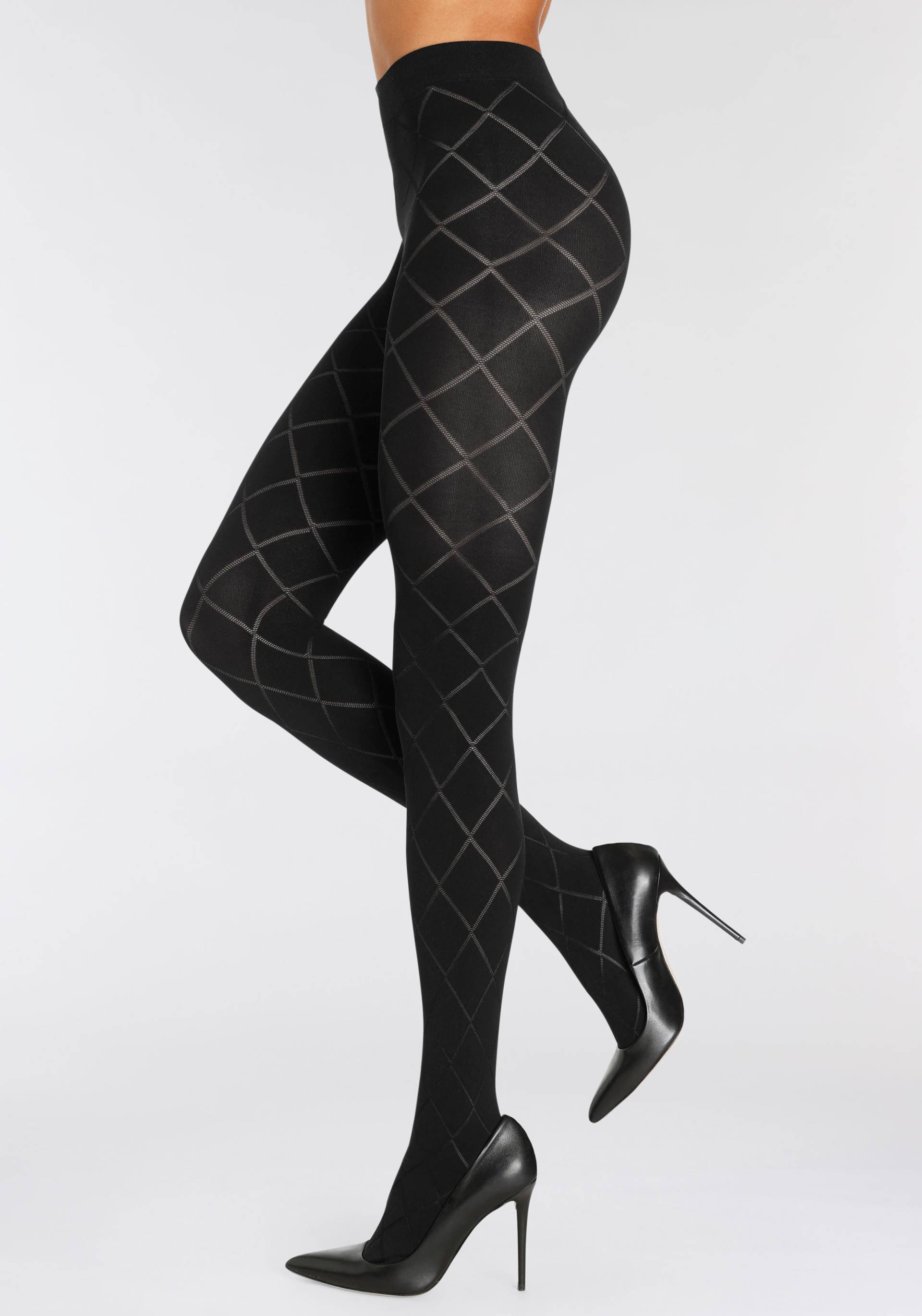 LASCANA Strumpfhose, mit modischem Rautenmuster LASCANA Strumpfhose, mit modischem Rautenmuster von Lascana