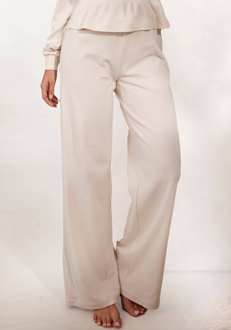 LASCANA Sweathose »-Loungehose«, mit ausgestelltem Bein, Loungewear von Lascana