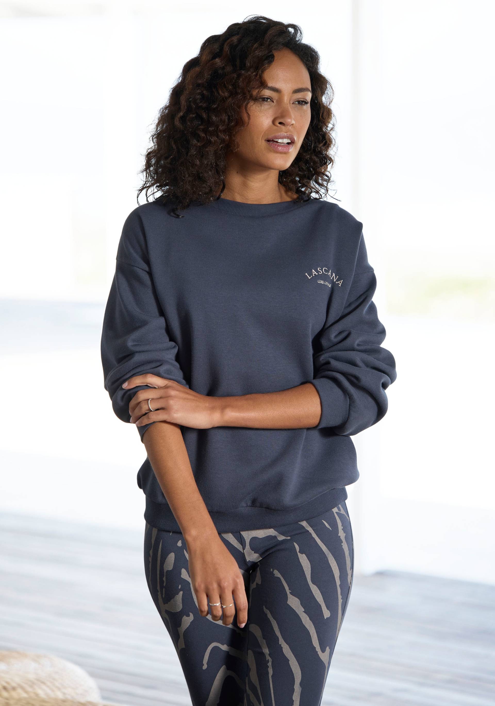 LASCANA Sweatshirt, mit weiten Ärmeln, Loungewear von Lascana