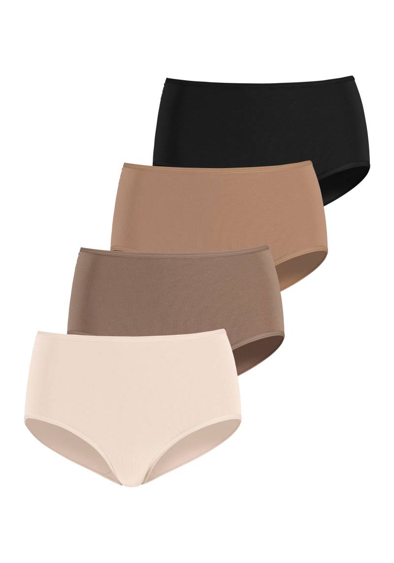 LASCANA Taillenslip, (4er-Pack), aus elastischer Baumwolle von Lascana