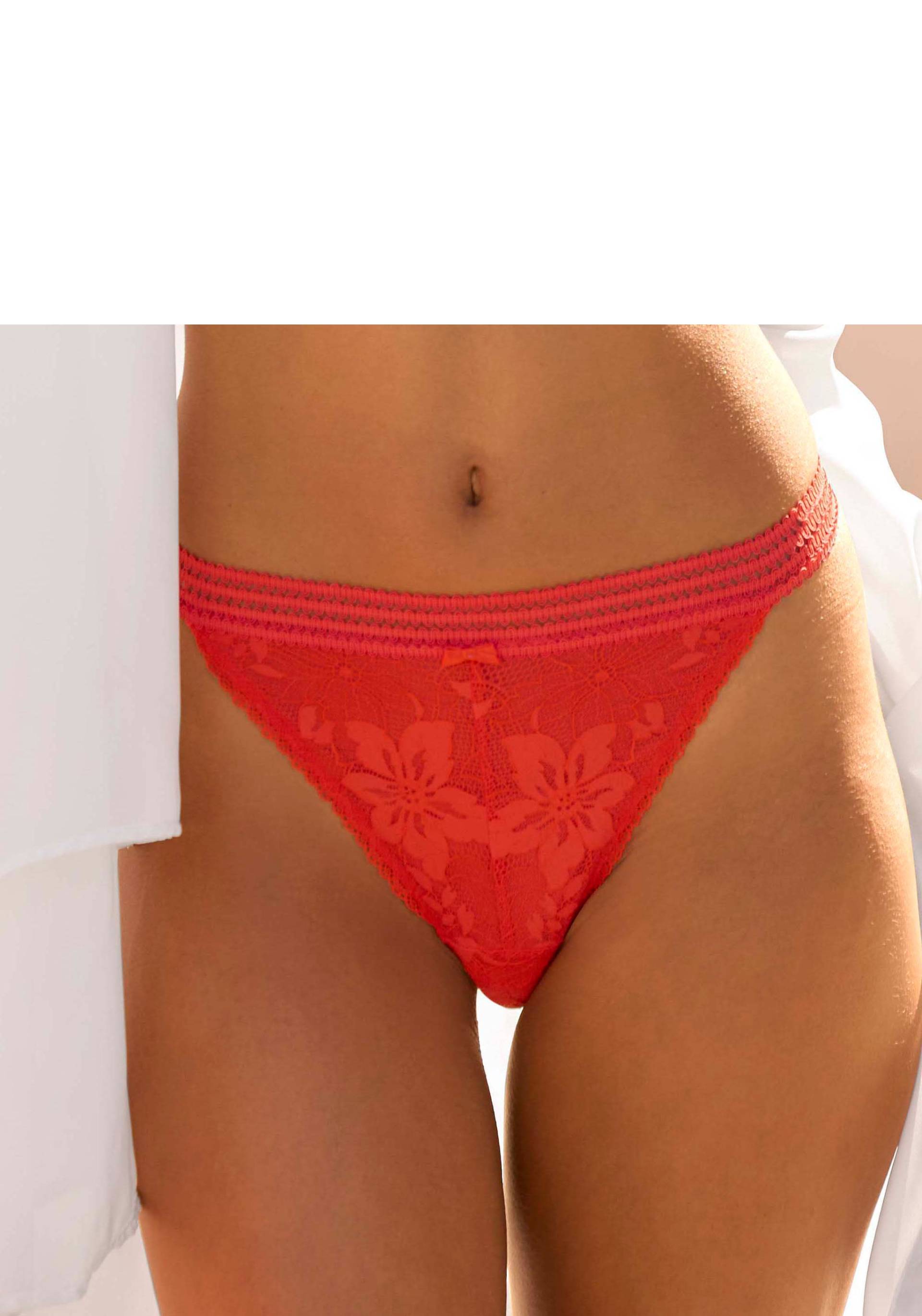 LASCANA Tanga, aus floraler Jacquardspitze LASCANA Tanga, aus floraler Jacquardspitze von Lascana