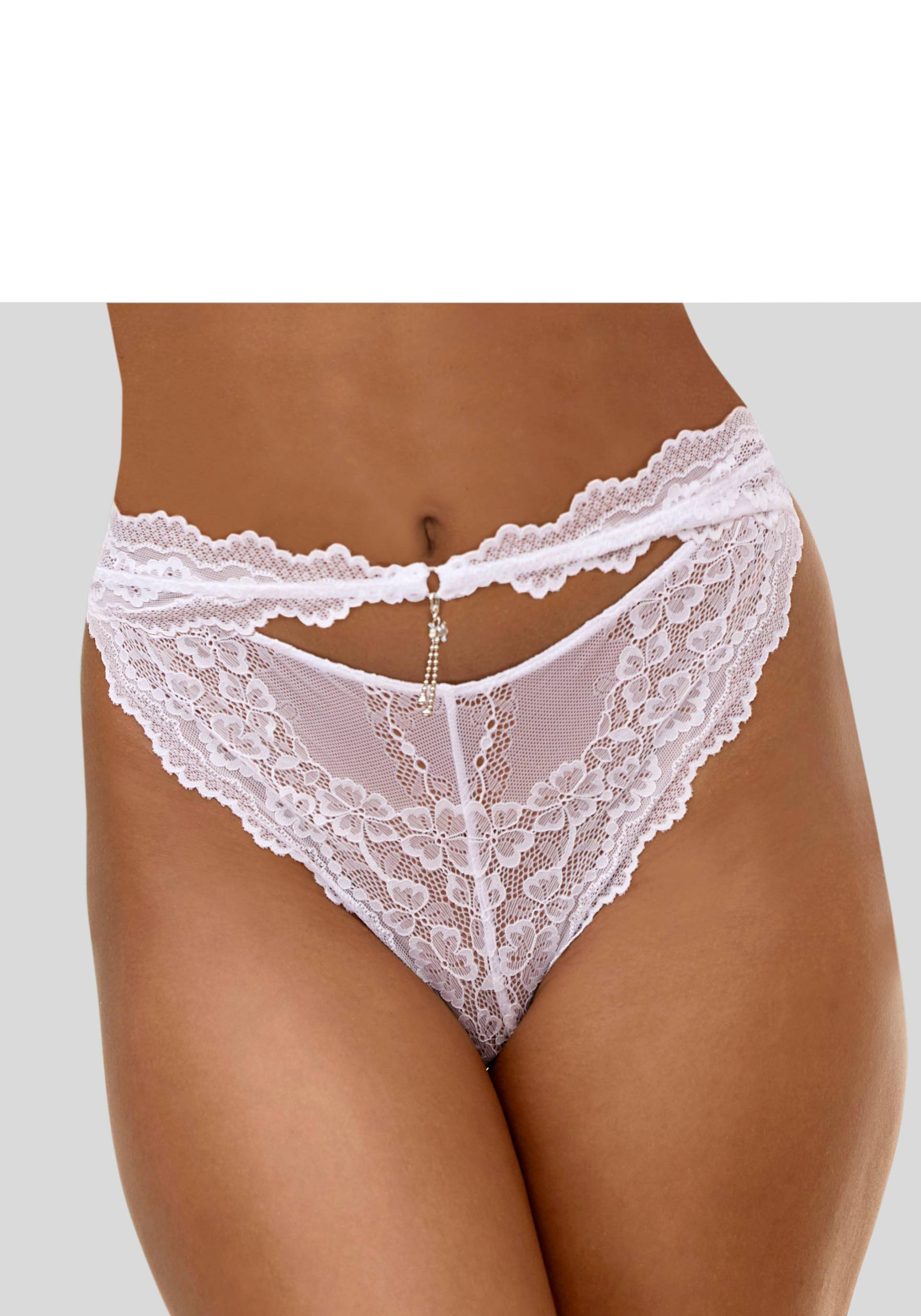 LASCANA Tanga, mit hohem Schnitt und verführerischem Cut-Out LASCANA Tanga, mit hohem Schnitt und verführerischem Cut-Out von Lascana