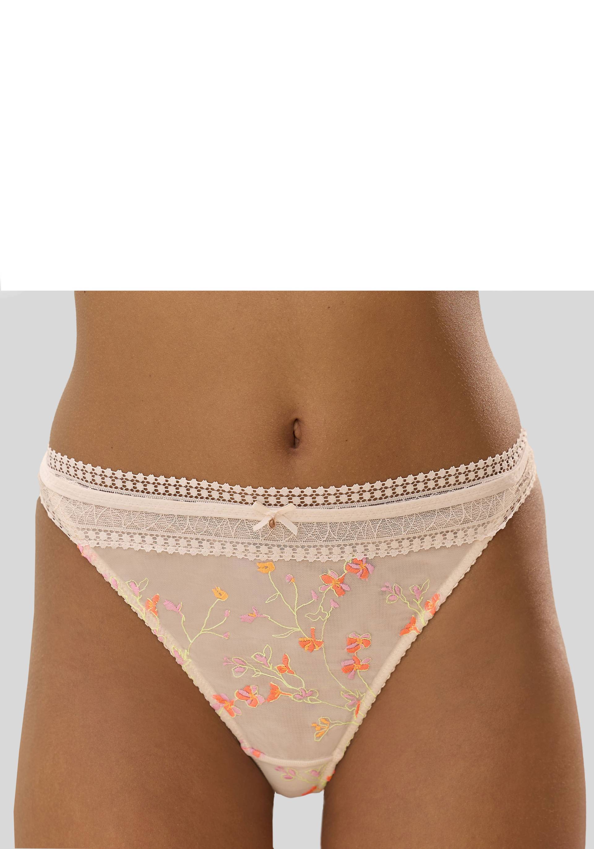 LASCANA Tanga »Jasmin«, in floraler Optik von Lascana