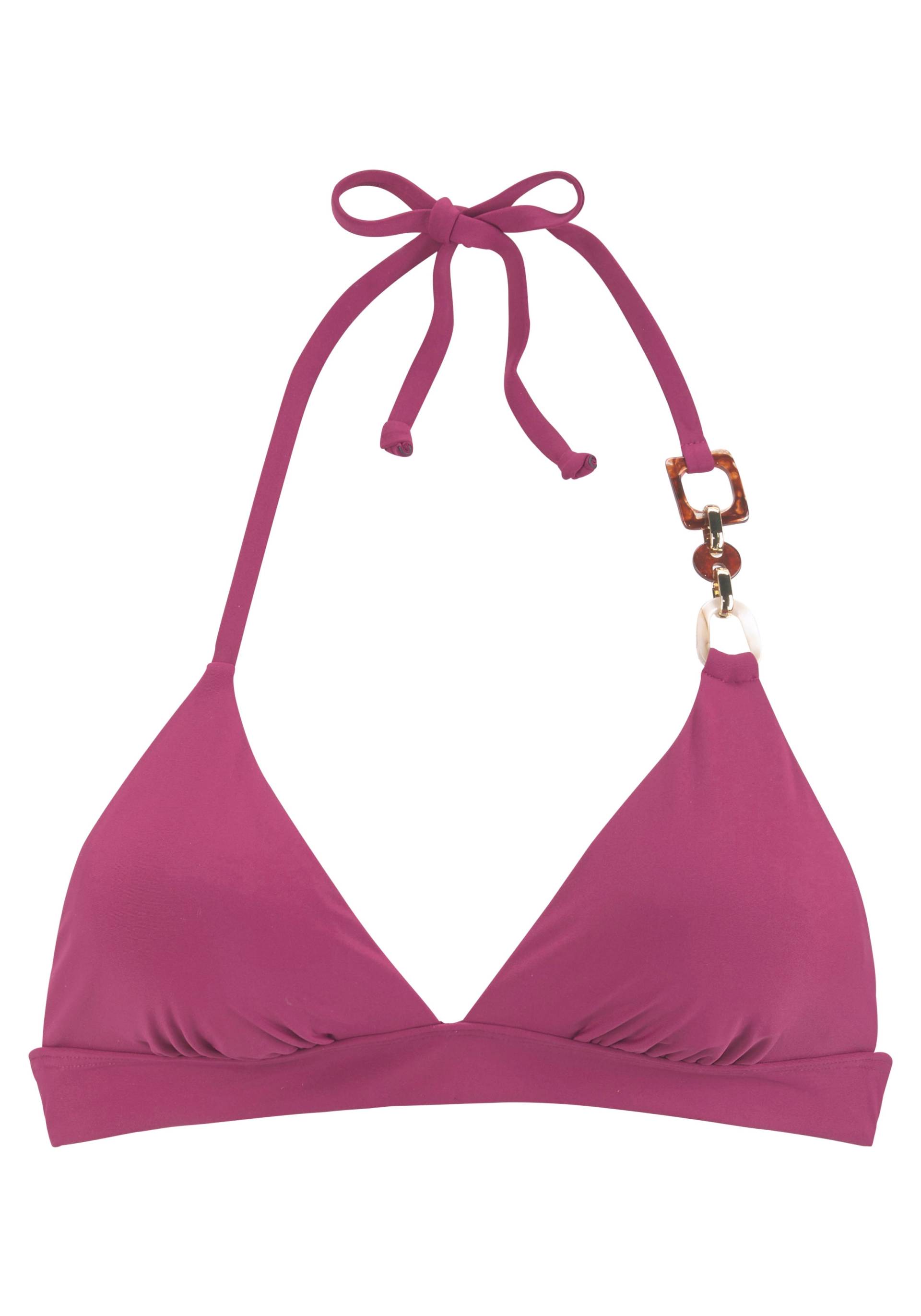 LASCANA Triangel-Bikini-Top »Yves«, mit edlen Zieraccessoires von Lascana