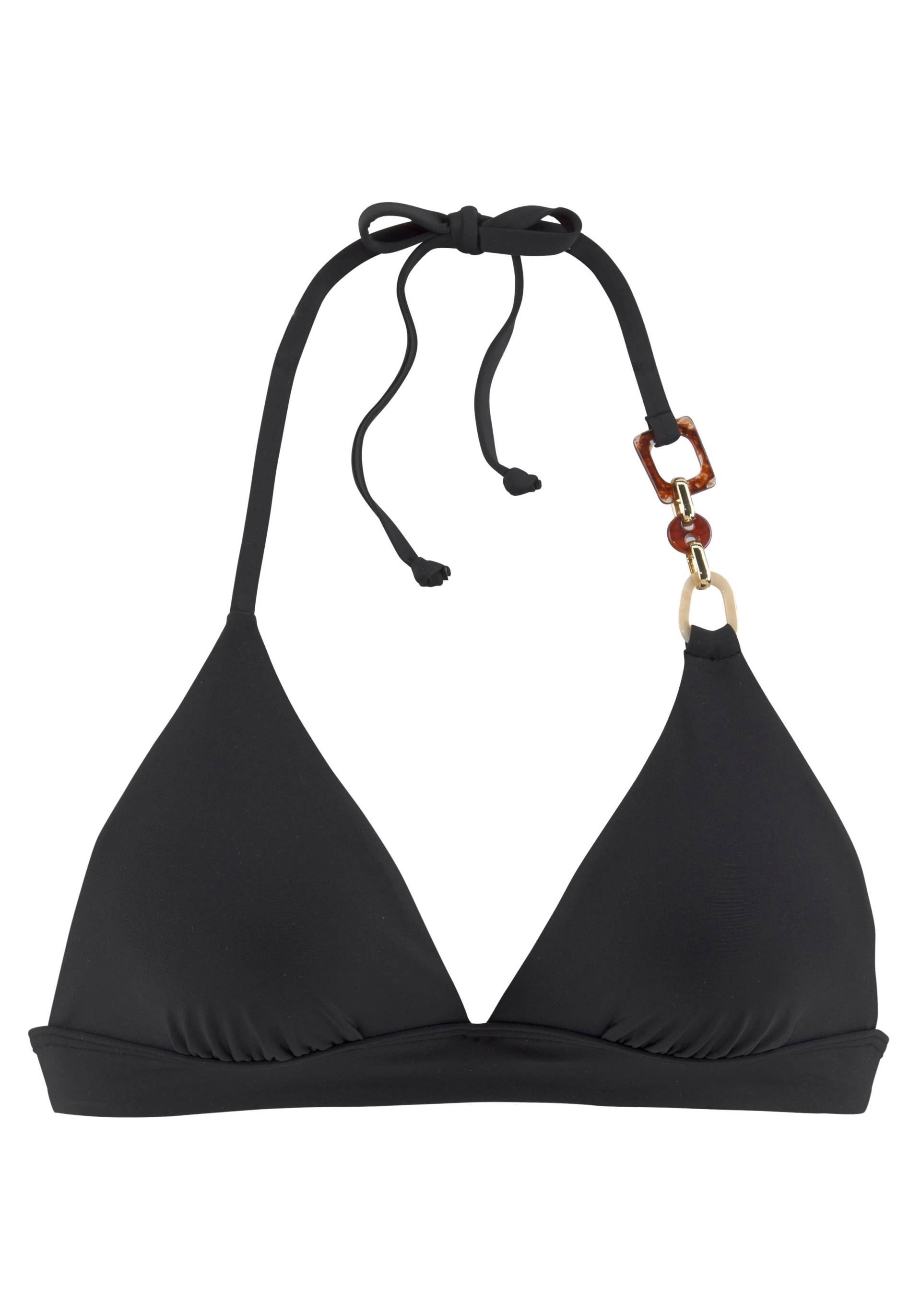 LASCANA Triangel-Bikini-Top »Yves«, mit edlen Zieraccessoires von Lascana