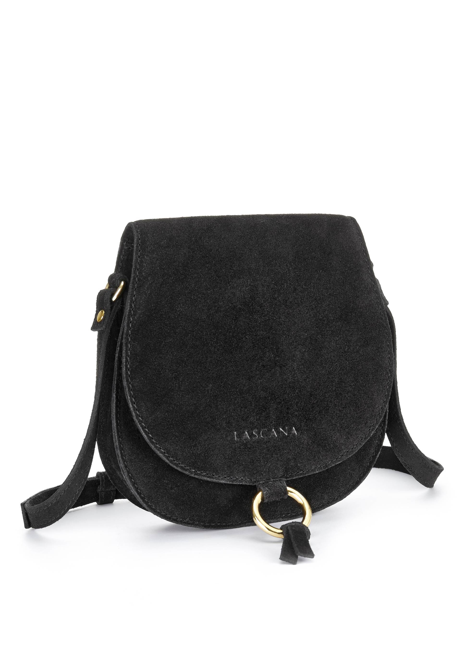 LASCANA Umhängetasche, aus Leder, Handtasche im Western-Look mit goldfarbenem Zierring von Lascana