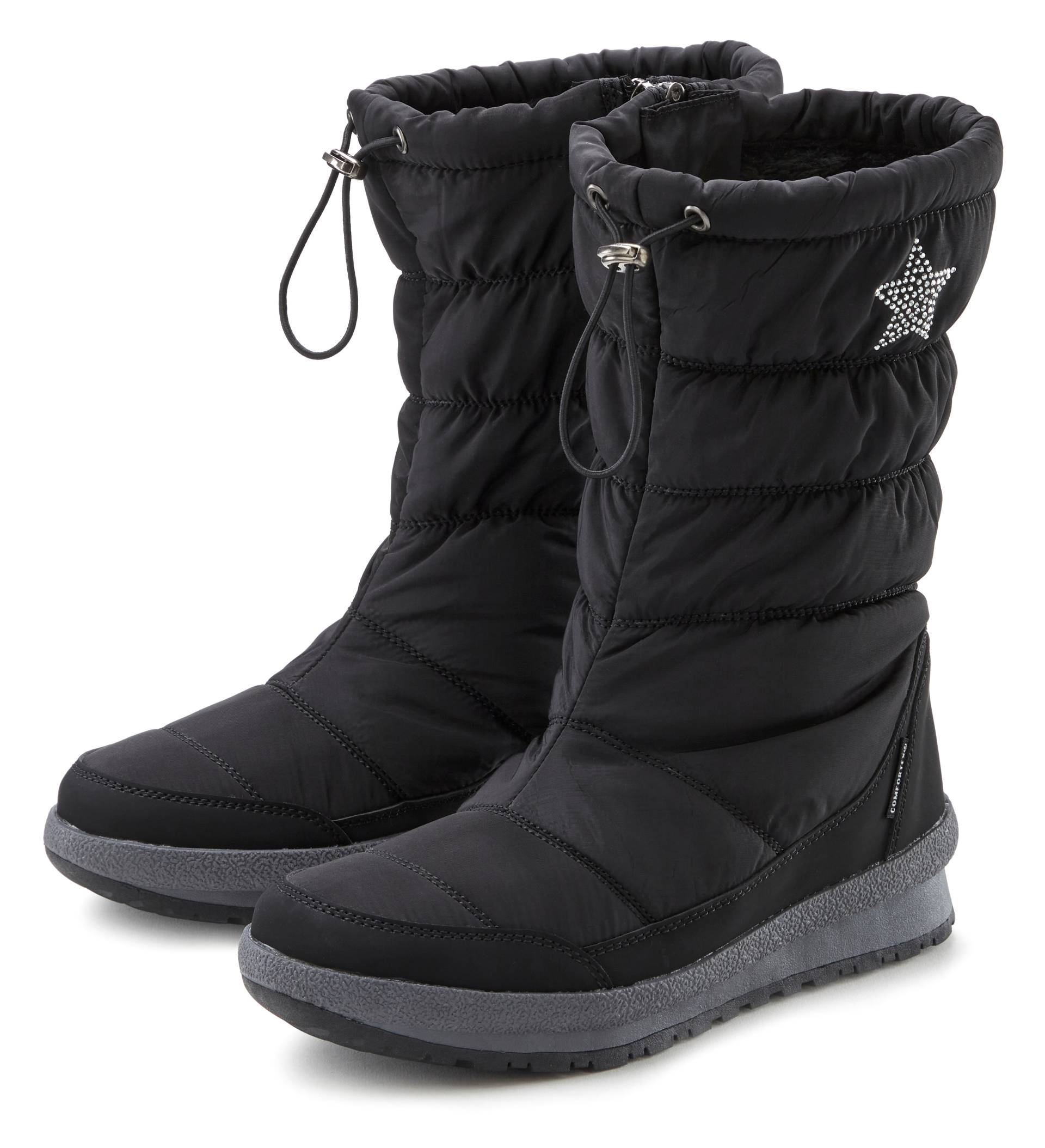 LASCANA Winterstiefel »Stiefelette, Winterboots«, mit Warmfutter und Profilsohle, wasserabweisend von Lascana