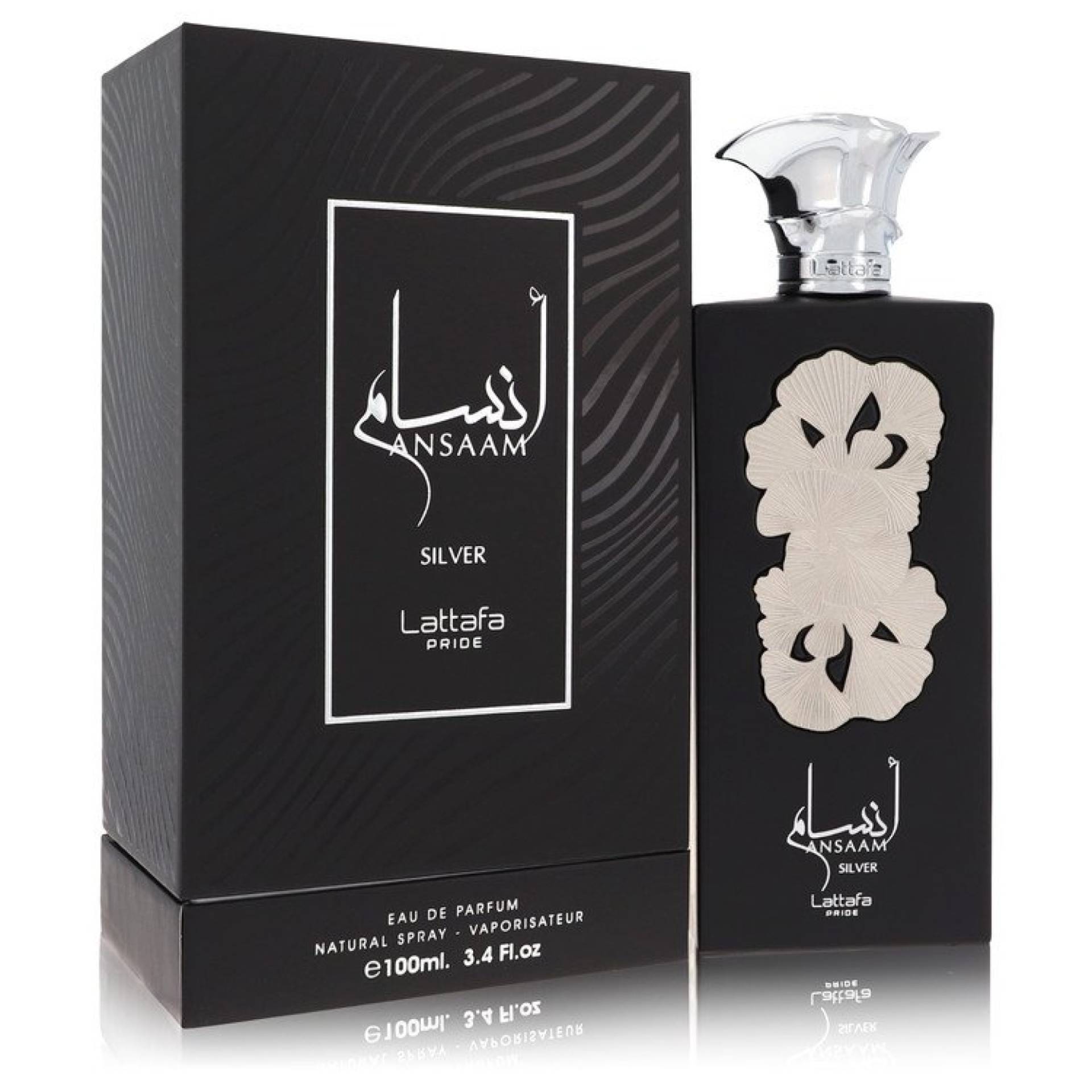 Lattafa Pride Ansaam Silver Eau De Parfum Spray (Unisex) 101 ml von Lattafa