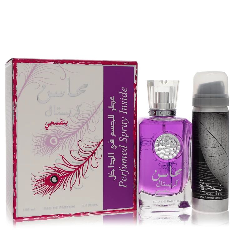 Mahasin Crystal Violet by Lattafa Geschenkset 100ml von Lattafa