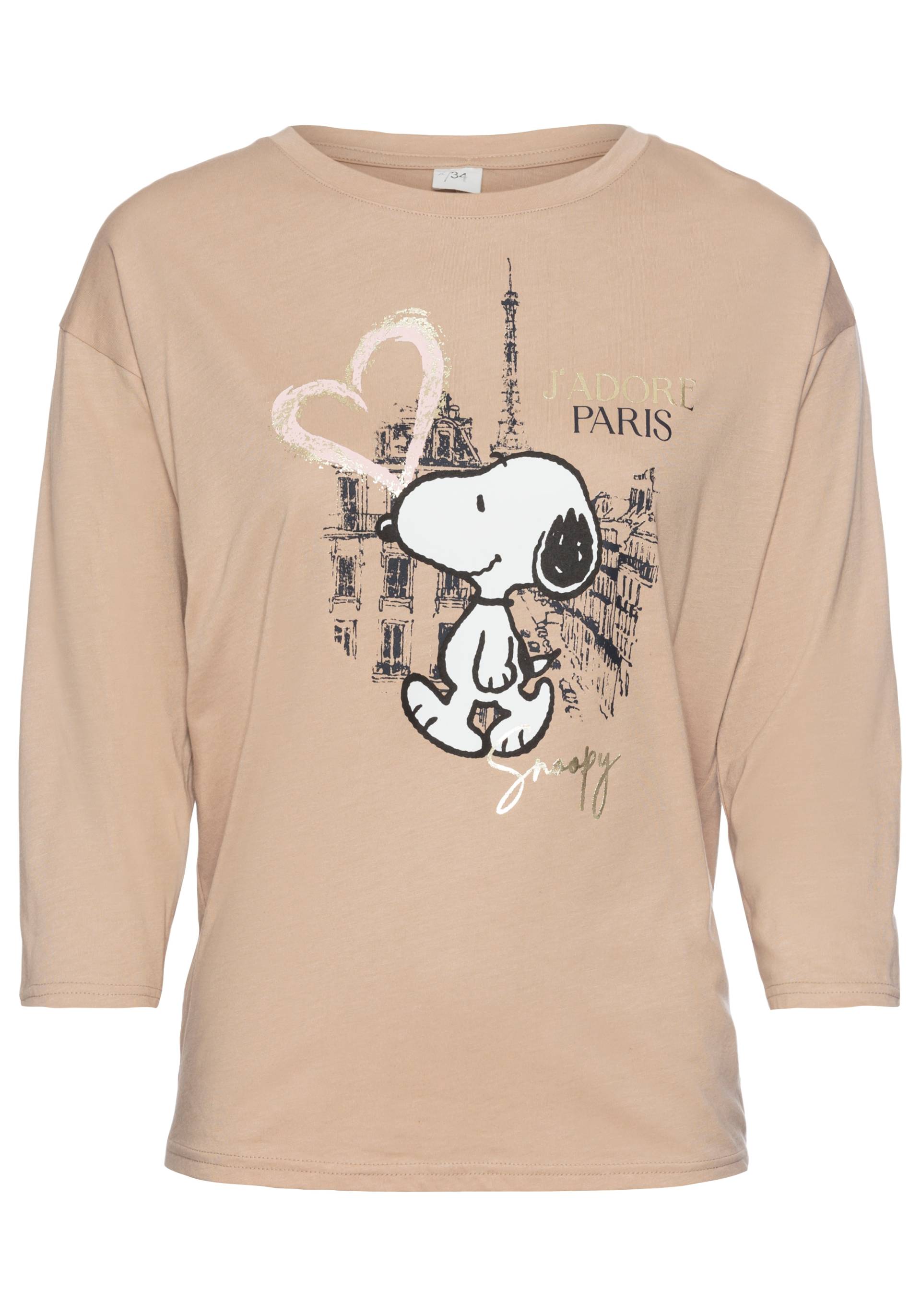 Laura Scott 3/4-Arm-Shirt, mit Snoopy-Print von Laura Scott