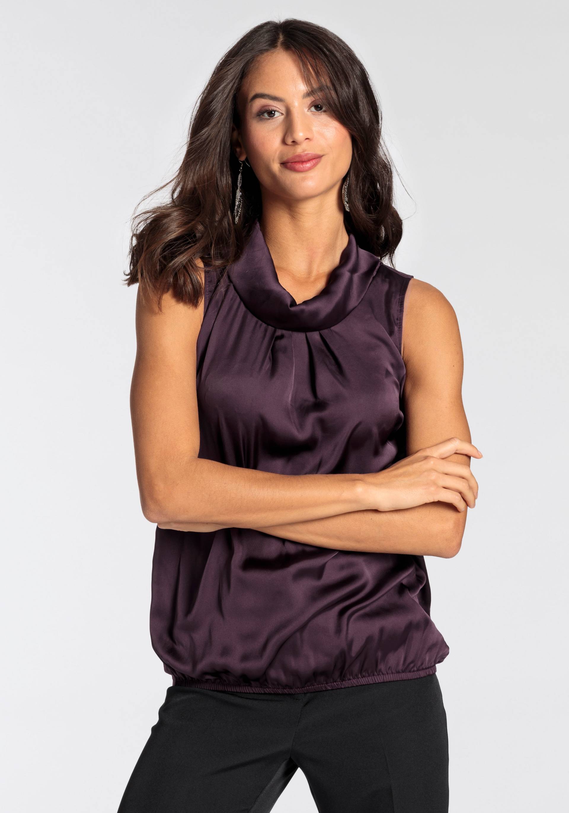 Laura Scott Blusentop, aus Satin und Jersey - NEUE FARBEN Laura Scott Blusentop, aus Satin und Jersey - NEUE FARBEN von Laura Scott