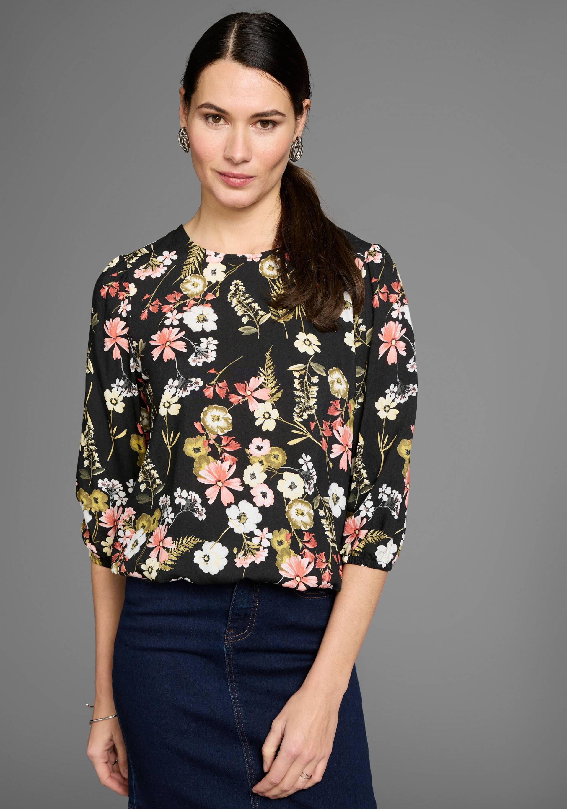 Laura Scott Druckbluse, mit femininen Blumen-Print von Laura Scott