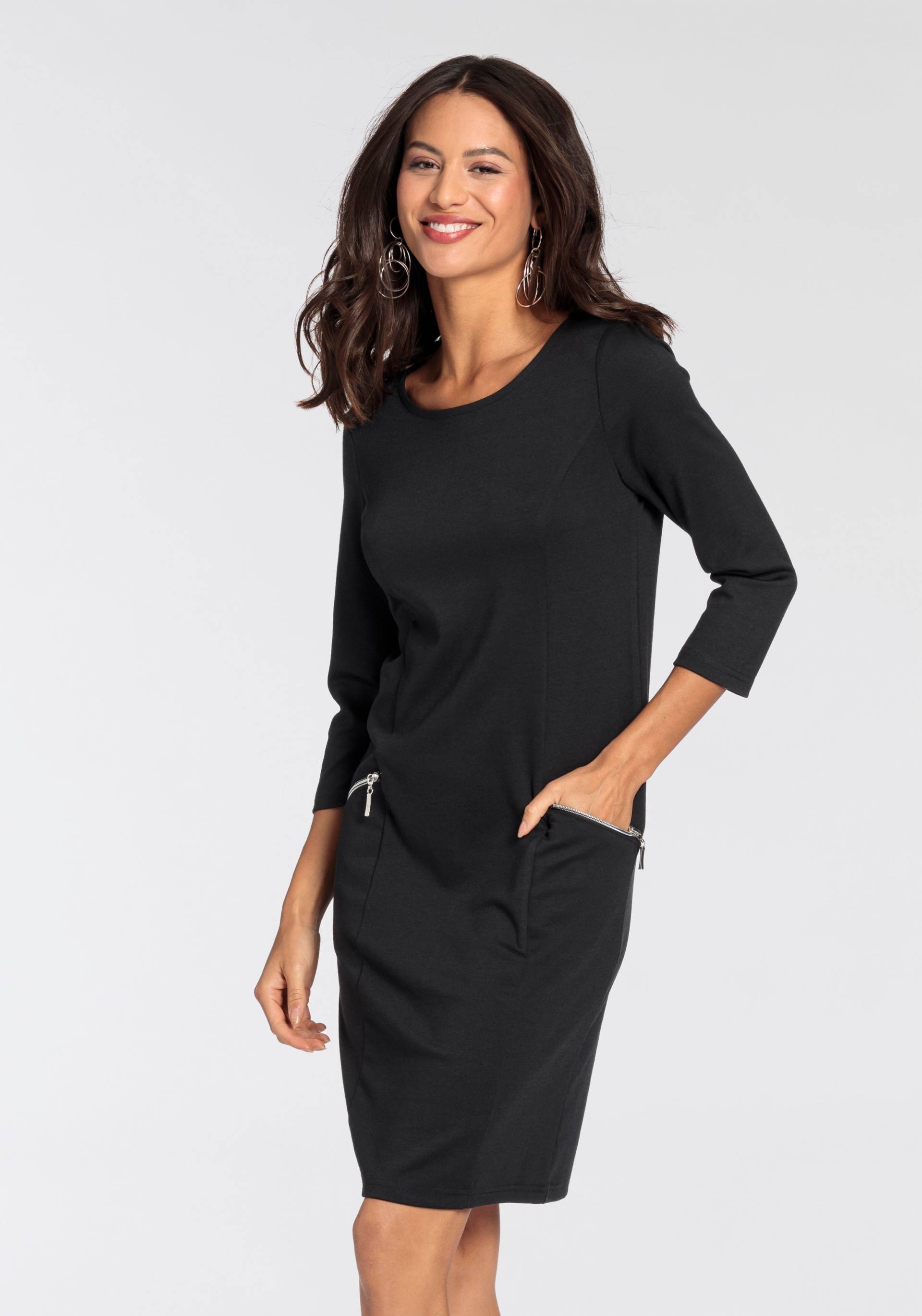 Laura Scott Jerseykleid, festlich, kurzes Kleid, figurbetont, aus Milano-Ribstoff Laura Scott Jerseykleid, festlich, kurzes Kleid, figurbetont, aus Milano-Ribstoff von Laura Scott