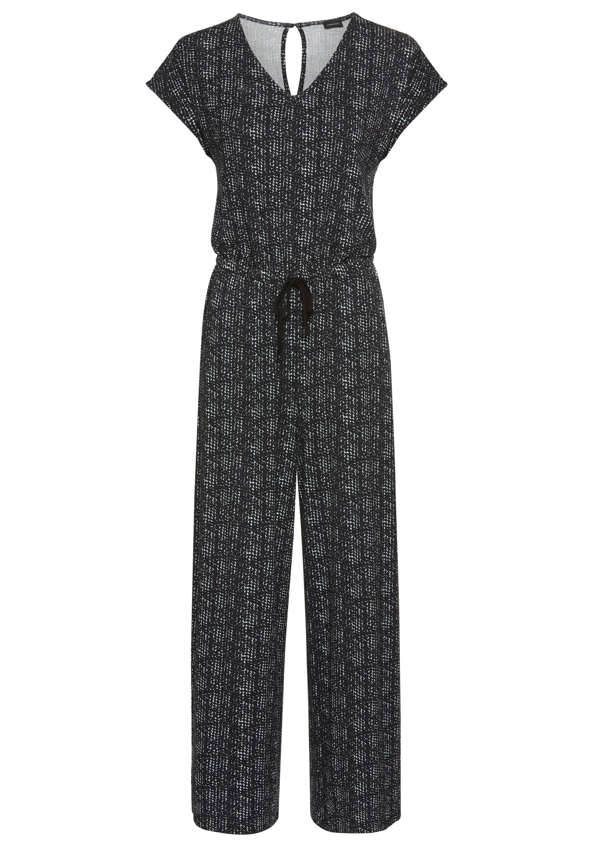 Laura Scott Jumpsuit, mit filigranem Alloverprint - NEUE KOLLEKTION von Laura Scott