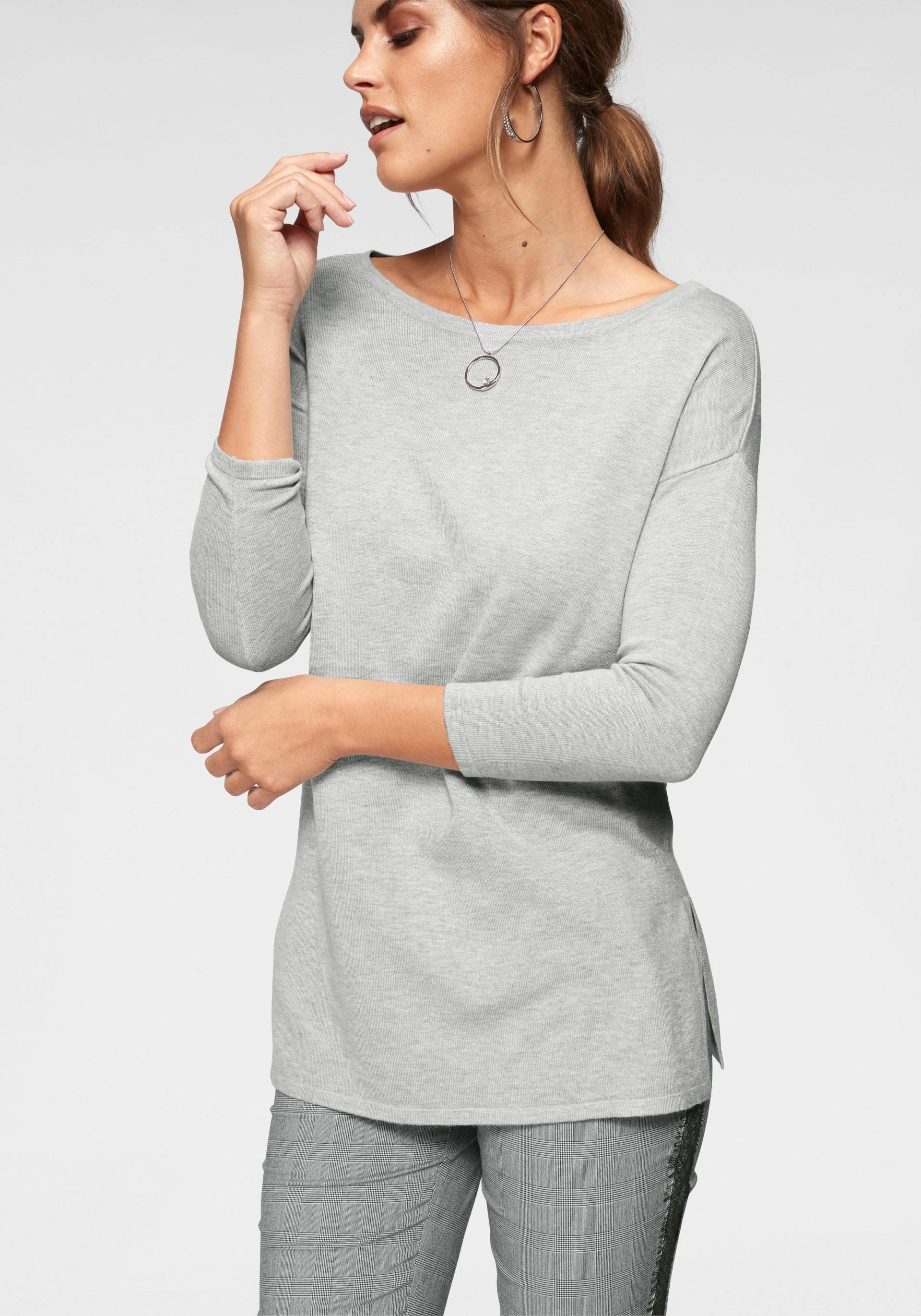 Laura Scott Longpullover, mit Seitenschlitzen Laura Scott Longpullover, mit Seitenschlitzen von Laura Scott