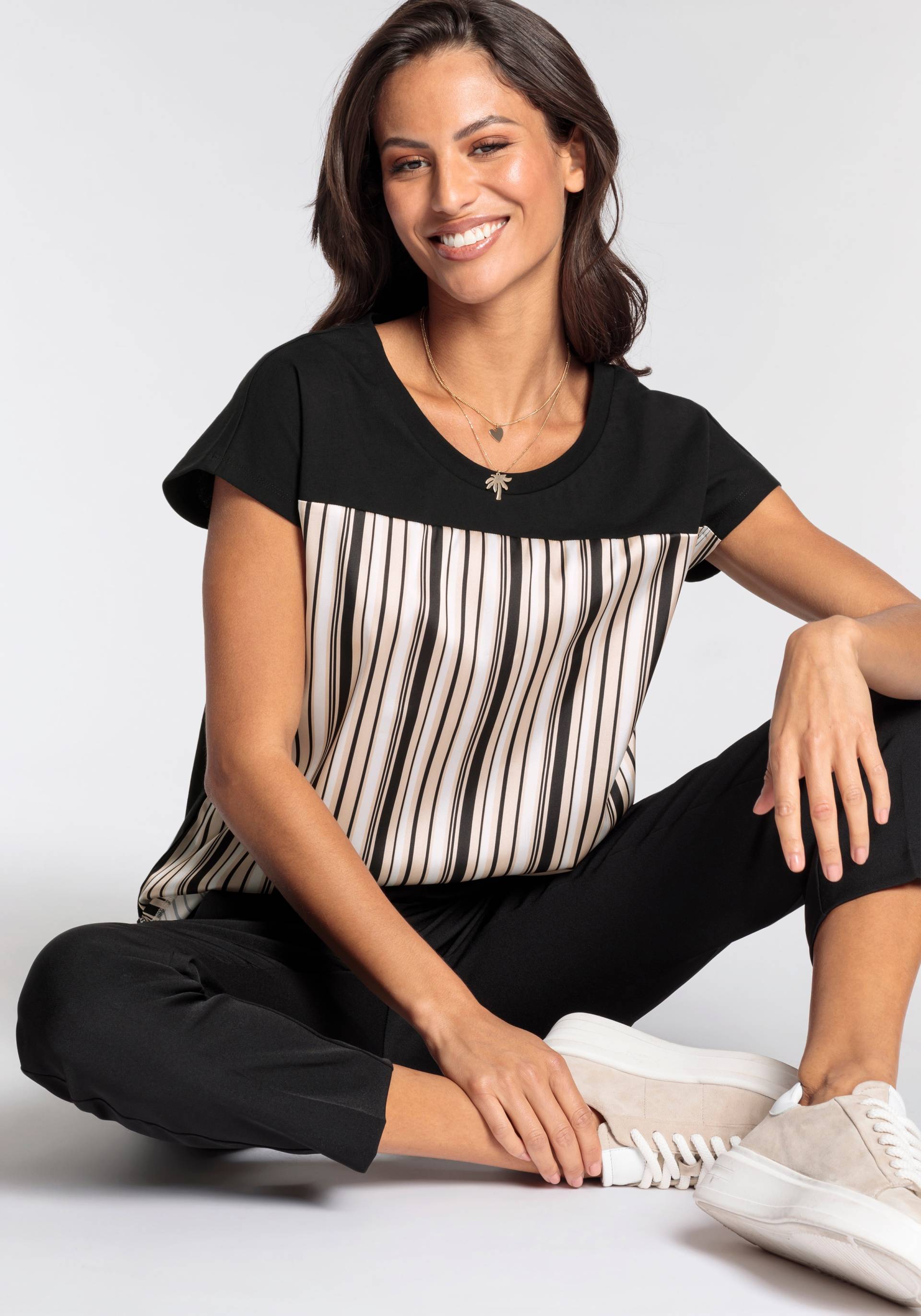 Laura Scott Shirtbluse, mit modernen Streifen - NEUE KOLLEKTION von Laura Scott