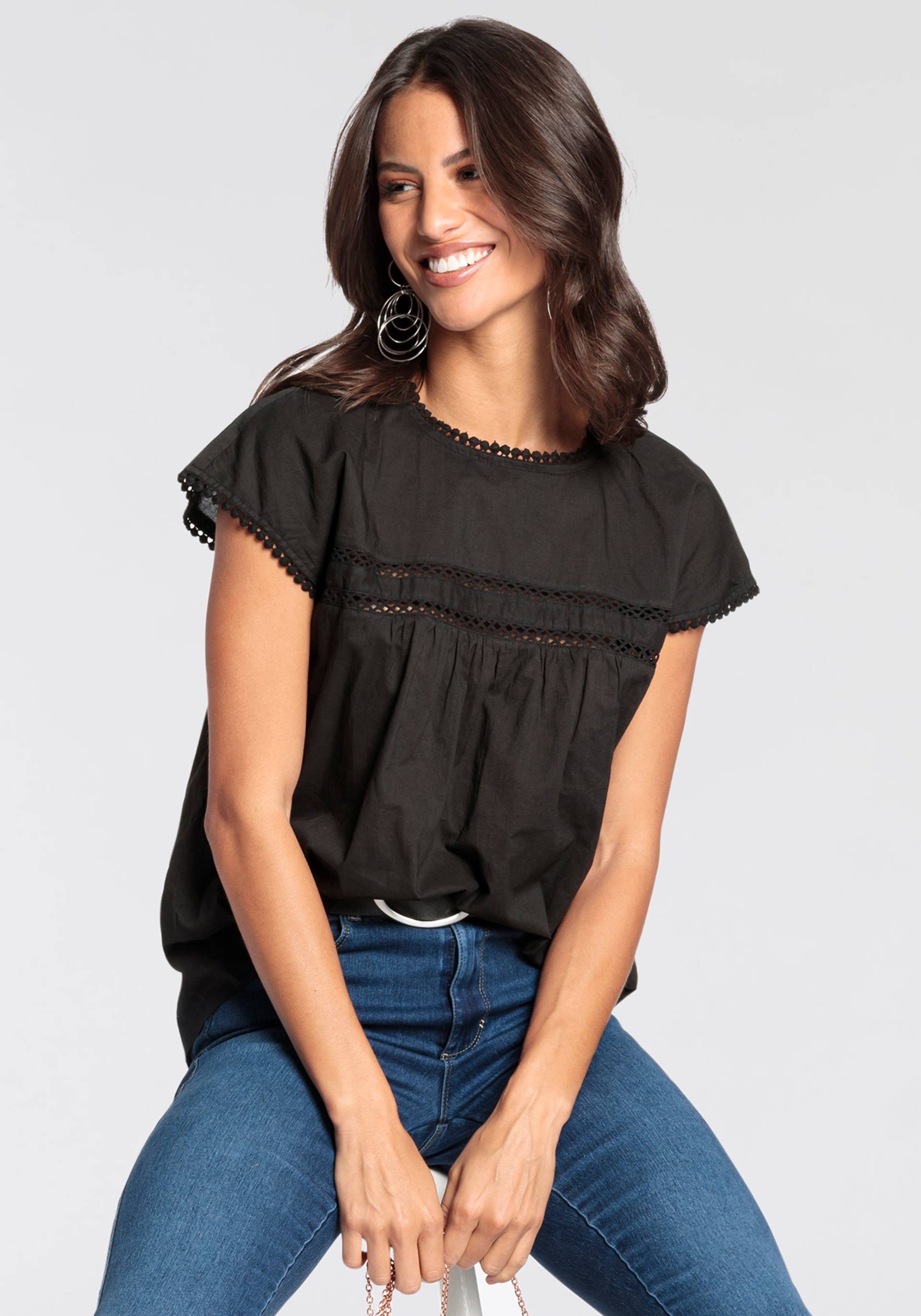 Laura Scott Shirtbluse, mit Boho-Details - NEUE KOLLEKTION von Laura Scott