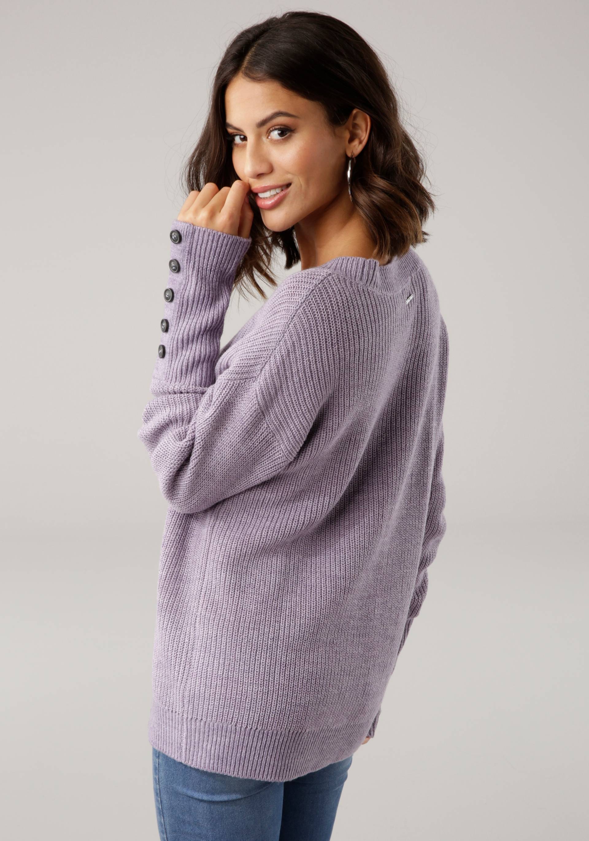 Laura Scott Strickpullover, mit Zierknöpfen