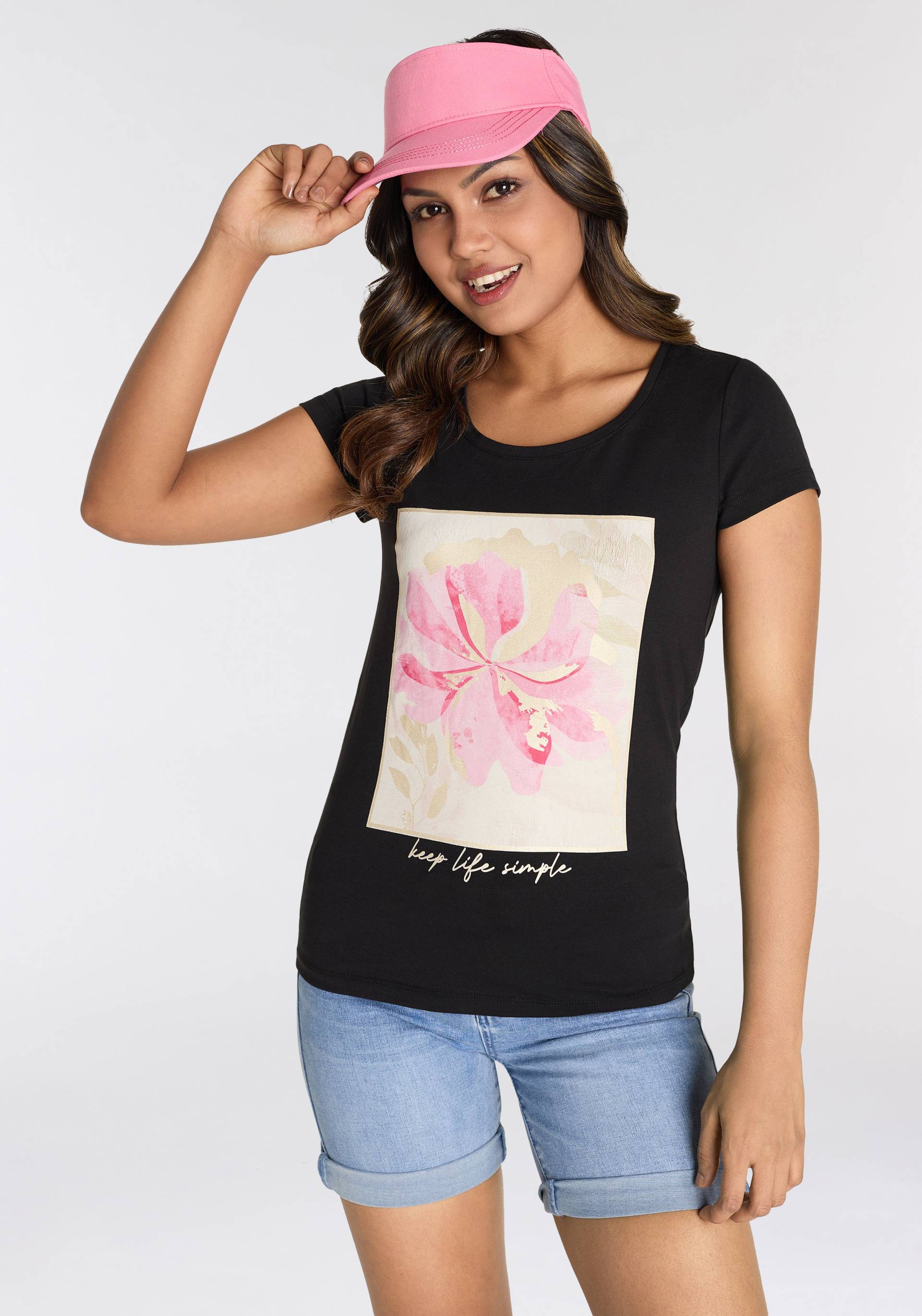 Laura Scott T-Shirt, mit modischem Frontprint Laura Scott T-Shirt, mit modischem Frontprint von Laura Scott