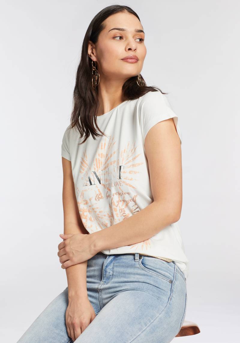 Laura Scott T-Shirt, mit modernem Frontprint von Laura Scott