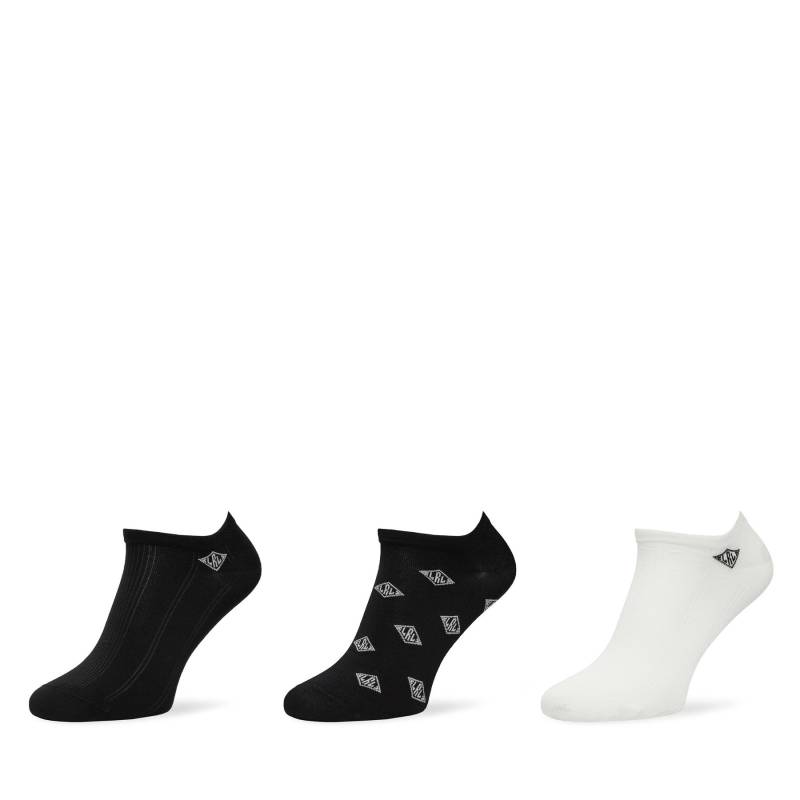 3er-Set niedrige Herrensocken LAUREN RALPH LAUREN 454958804001 Schwarz von Lauren Ralph Lauren