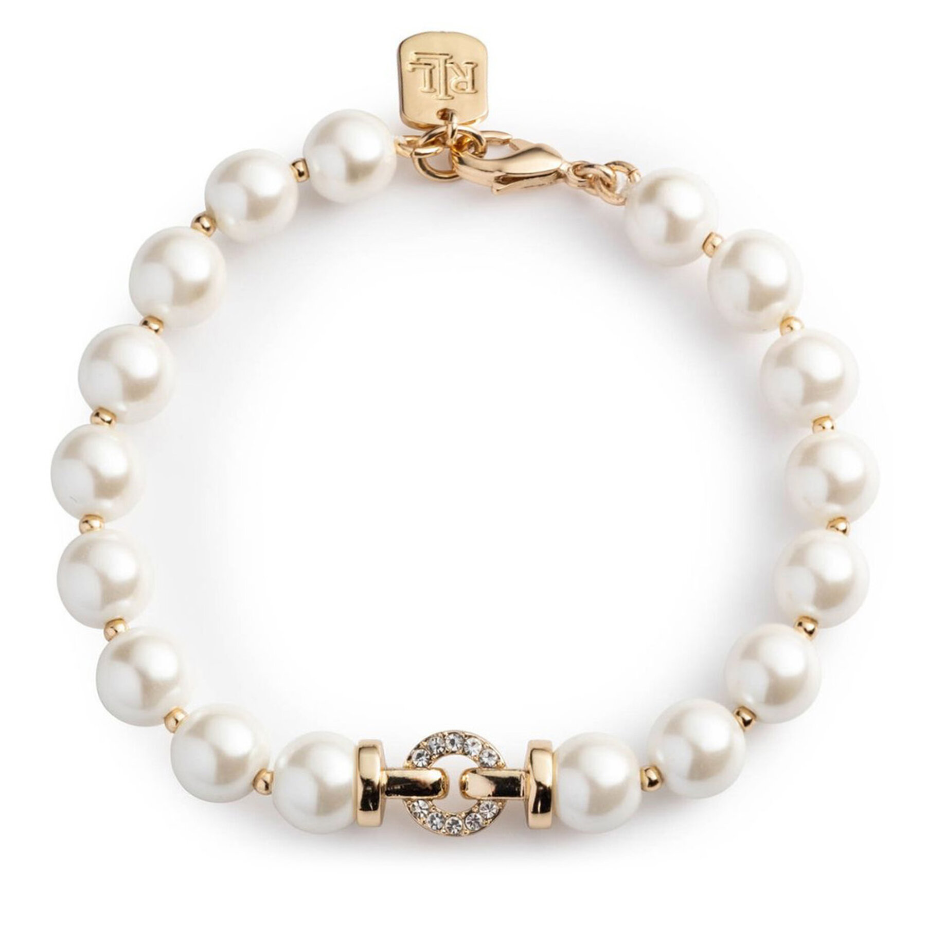 Armband LAUREN RALPH LAUREN Br 7.25In Pearl Flex 14B00465 Weiß von Lauren Ralph Lauren