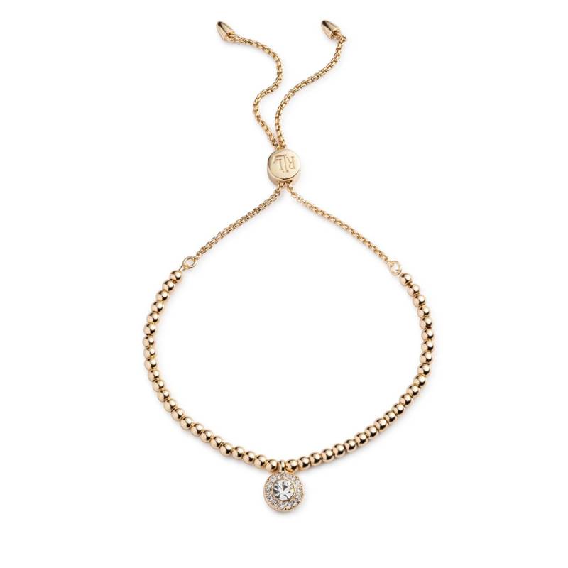 Armband LAUREN RALPH LAUREN Br Pave Bead Slider 14B00445 Goldfarben von Lauren Ralph Lauren