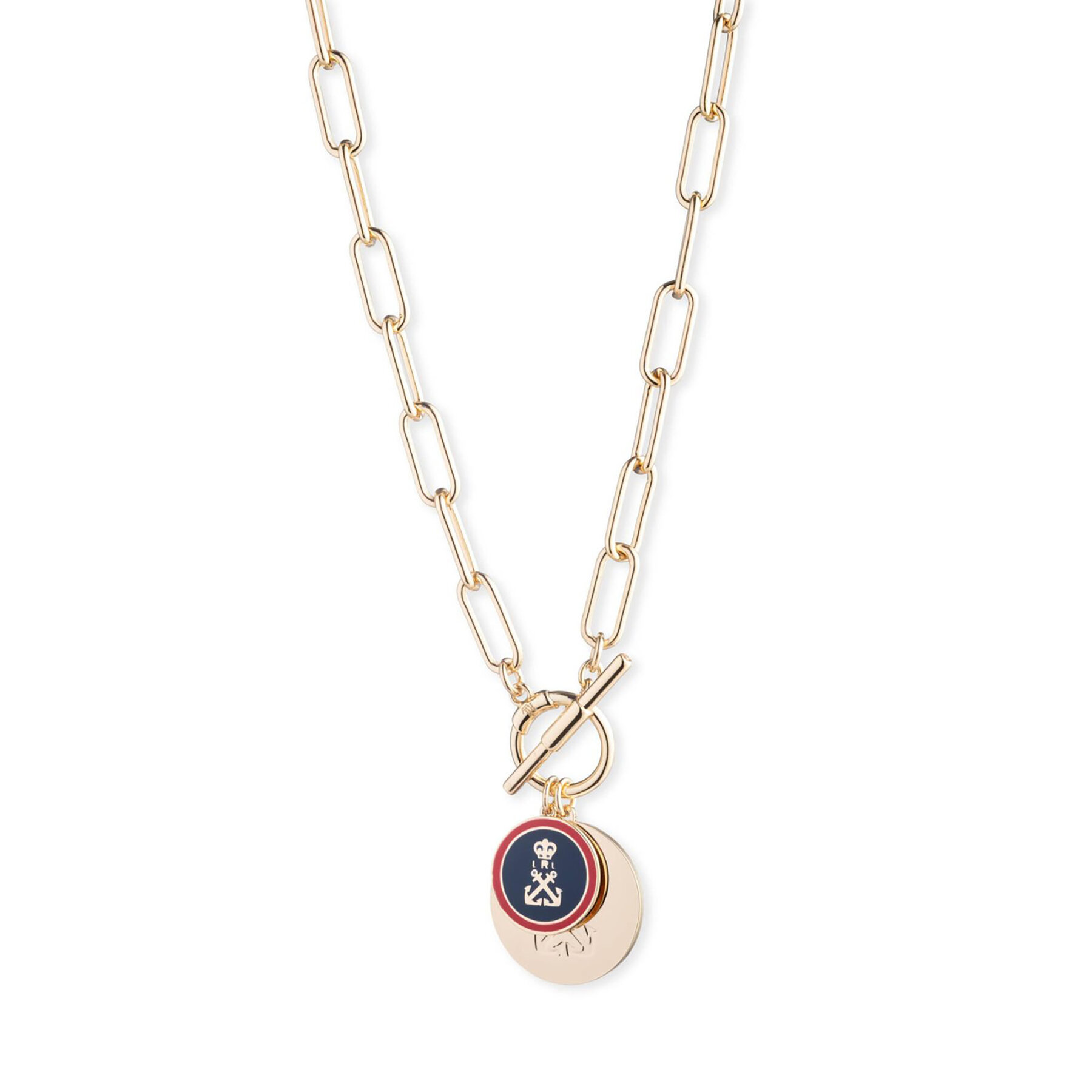 Halskette LAUREN RALPH LAUREN Nk 17In Nautical Charm Pendant 14N00559 Goldfarben von Lauren Ralph Lauren